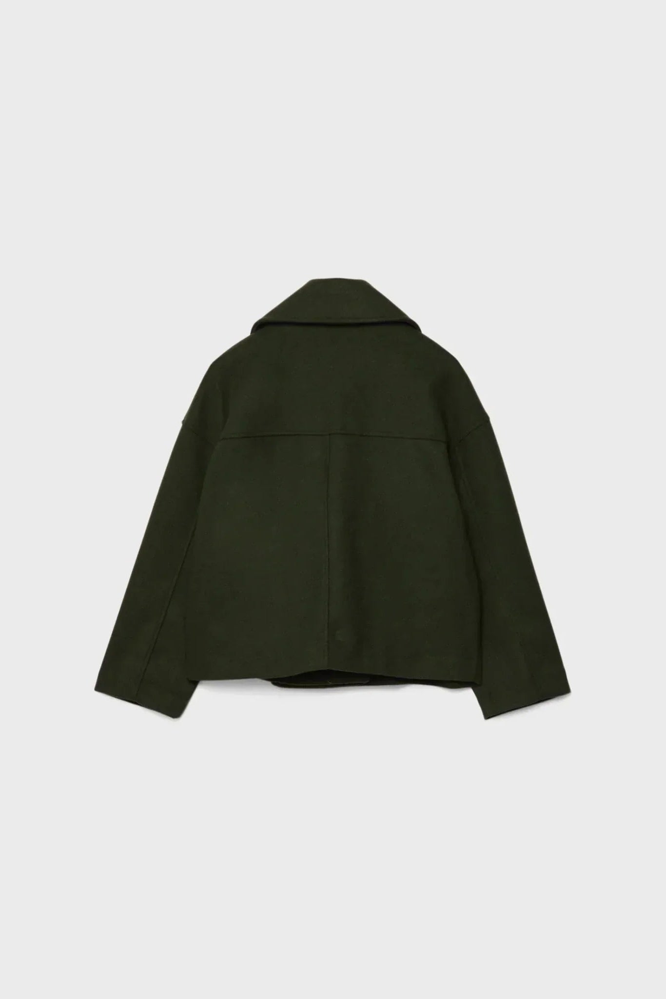 Women’s Jacket | Cropped Double-Breasted with Wide Lapels - 8