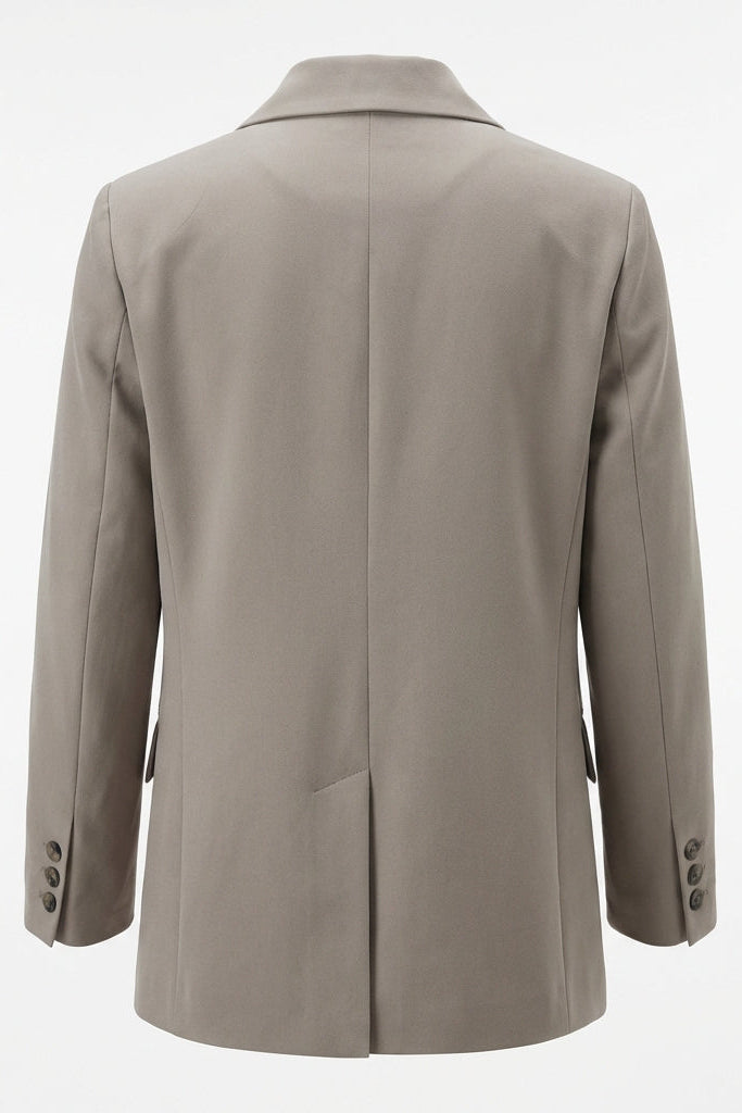 Women’s Jacket | Double-Breasted Blazer with Notch Lapels - 5