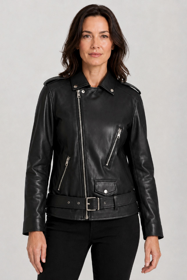 Women's Jacket | Fitted Leather-Look - 1