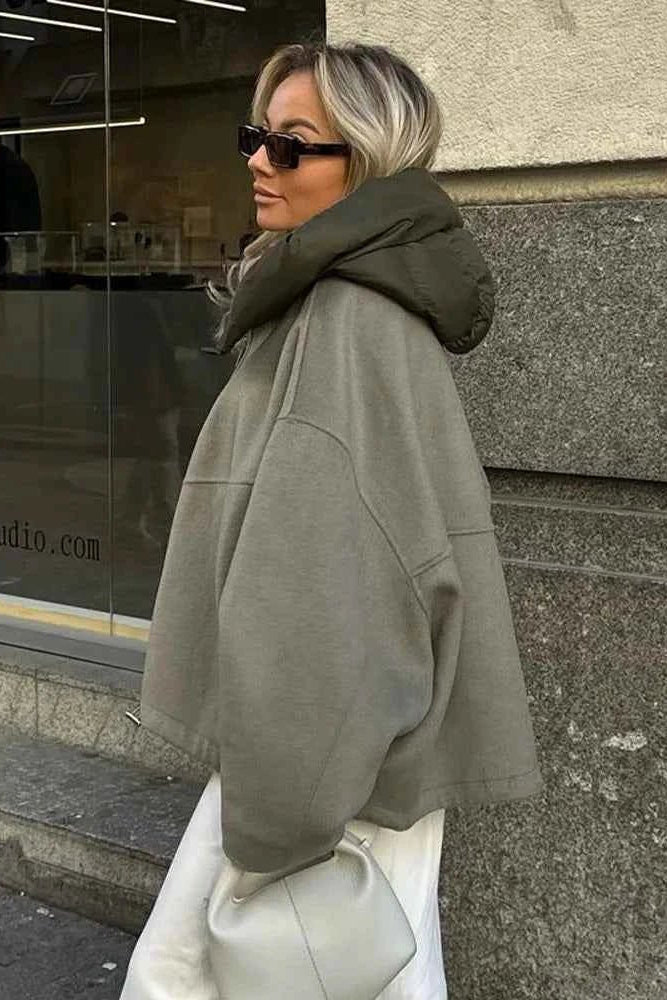 Women's Jacket | Oversized Padded Hood - 1