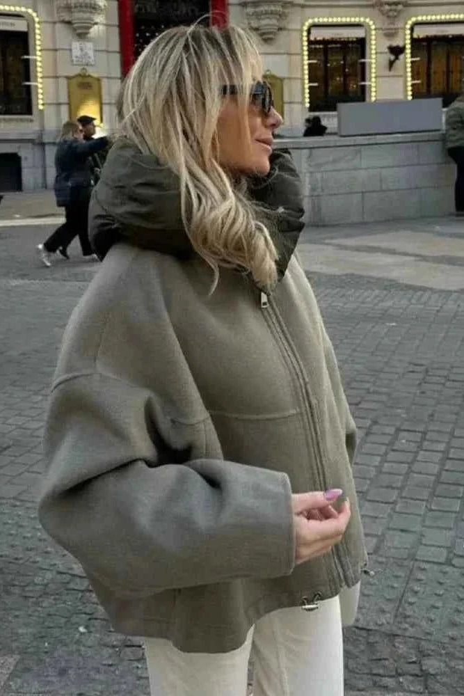 Women's Jacket | Oversized Padded Hood - 2