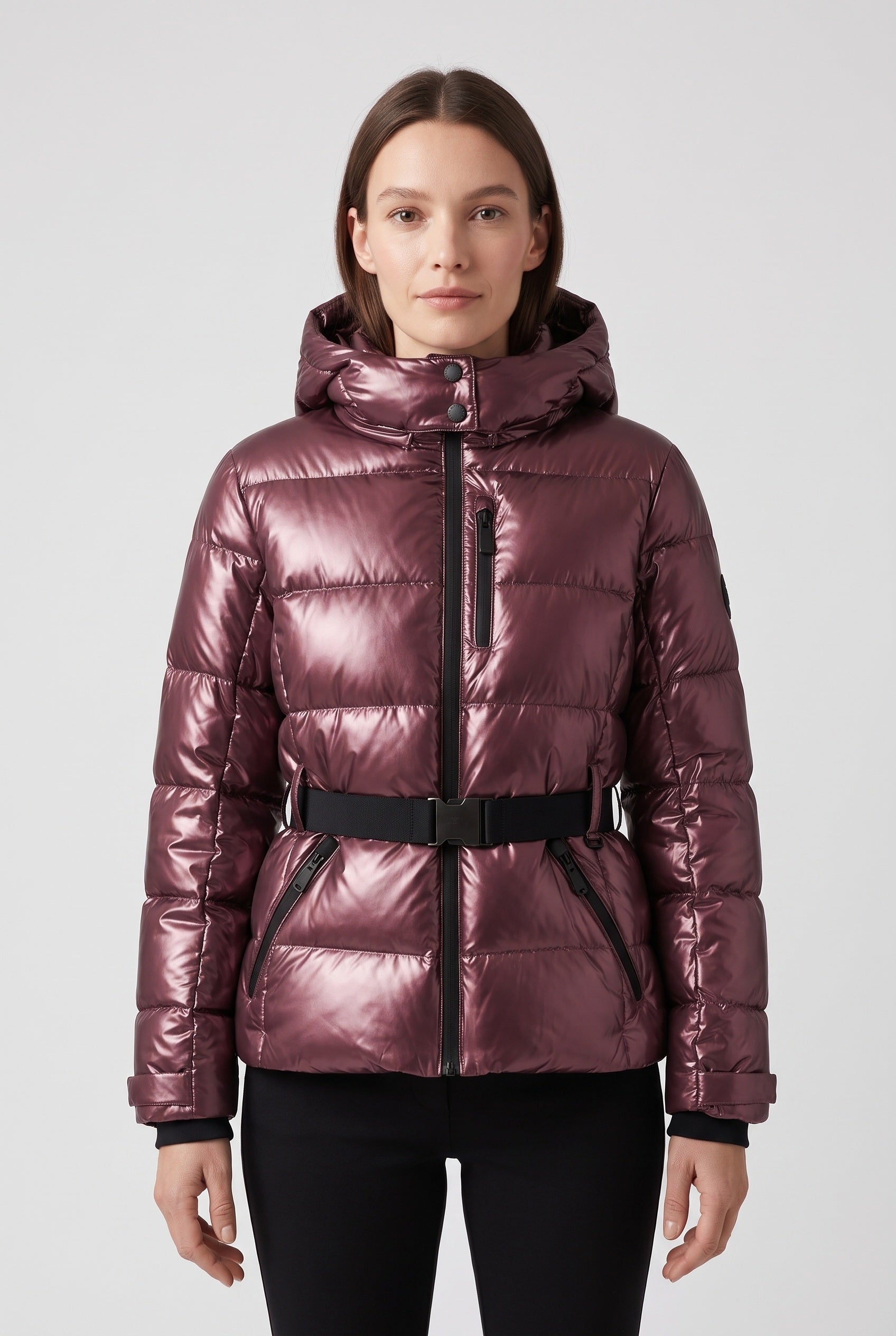 Women's Jacket | Ski Hooded Fitted - Red