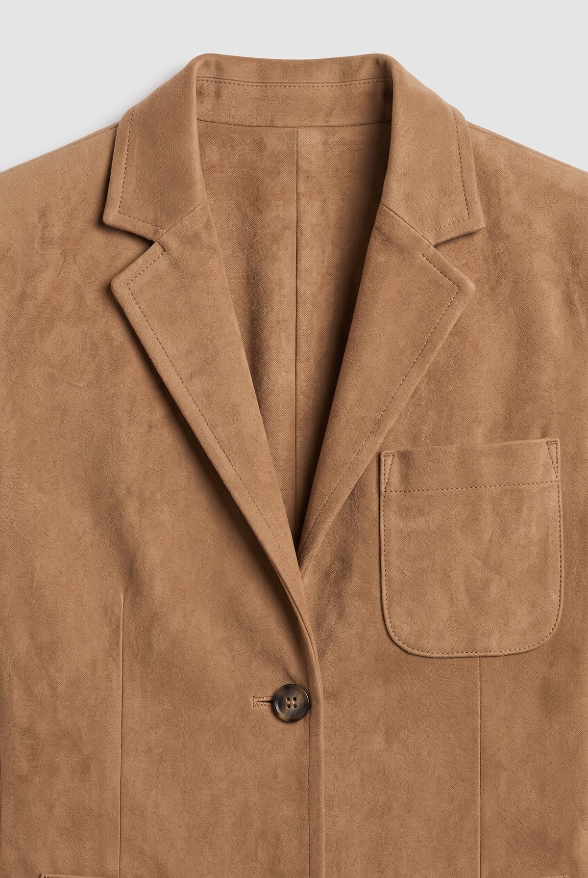 Women's Jacket | Suede-Look Patch Pocket - 23