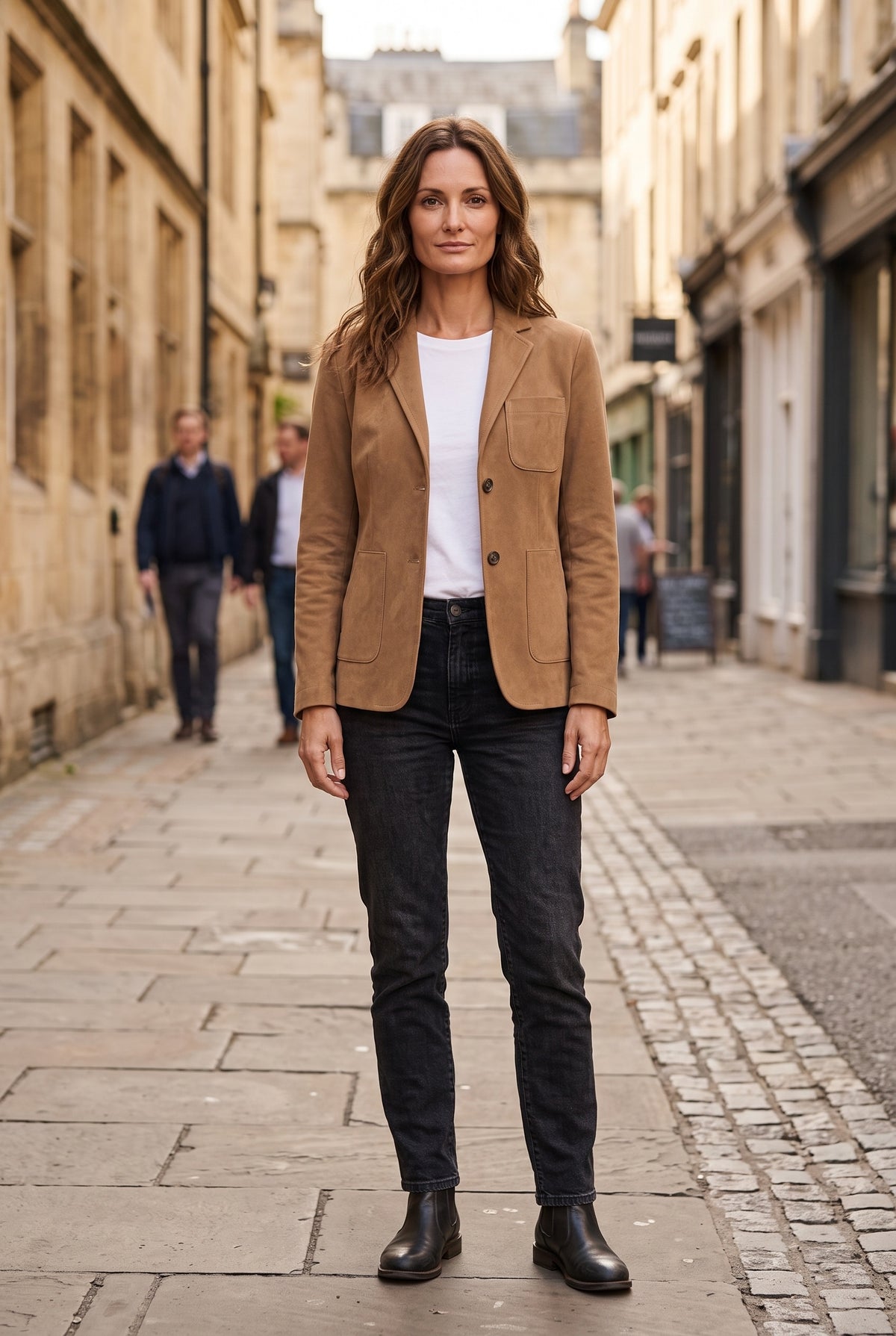 Women's Jacket | Suede-Look Patch Pocket - 24