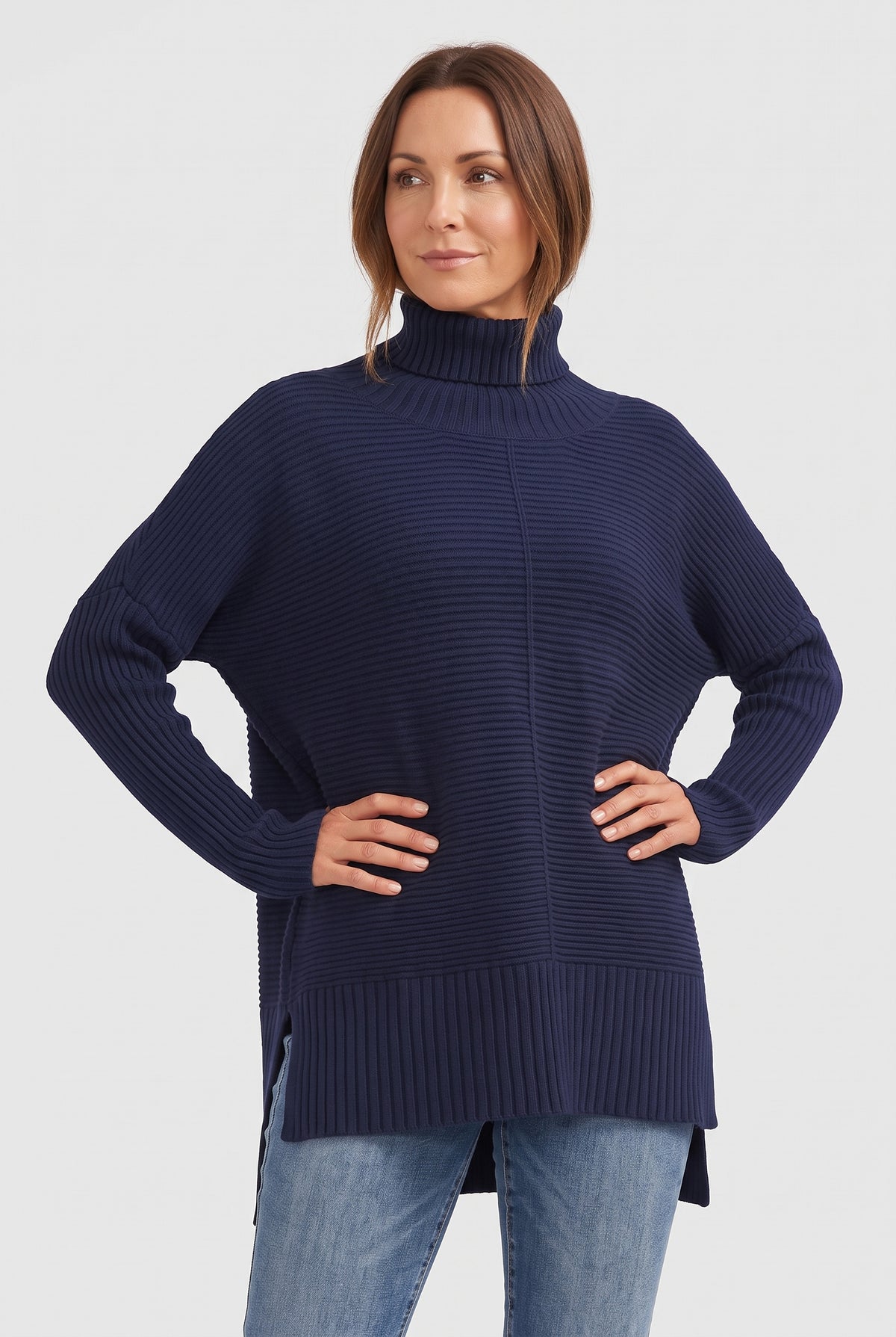 Women's Jumper | Ribbed Roll Neck - 5