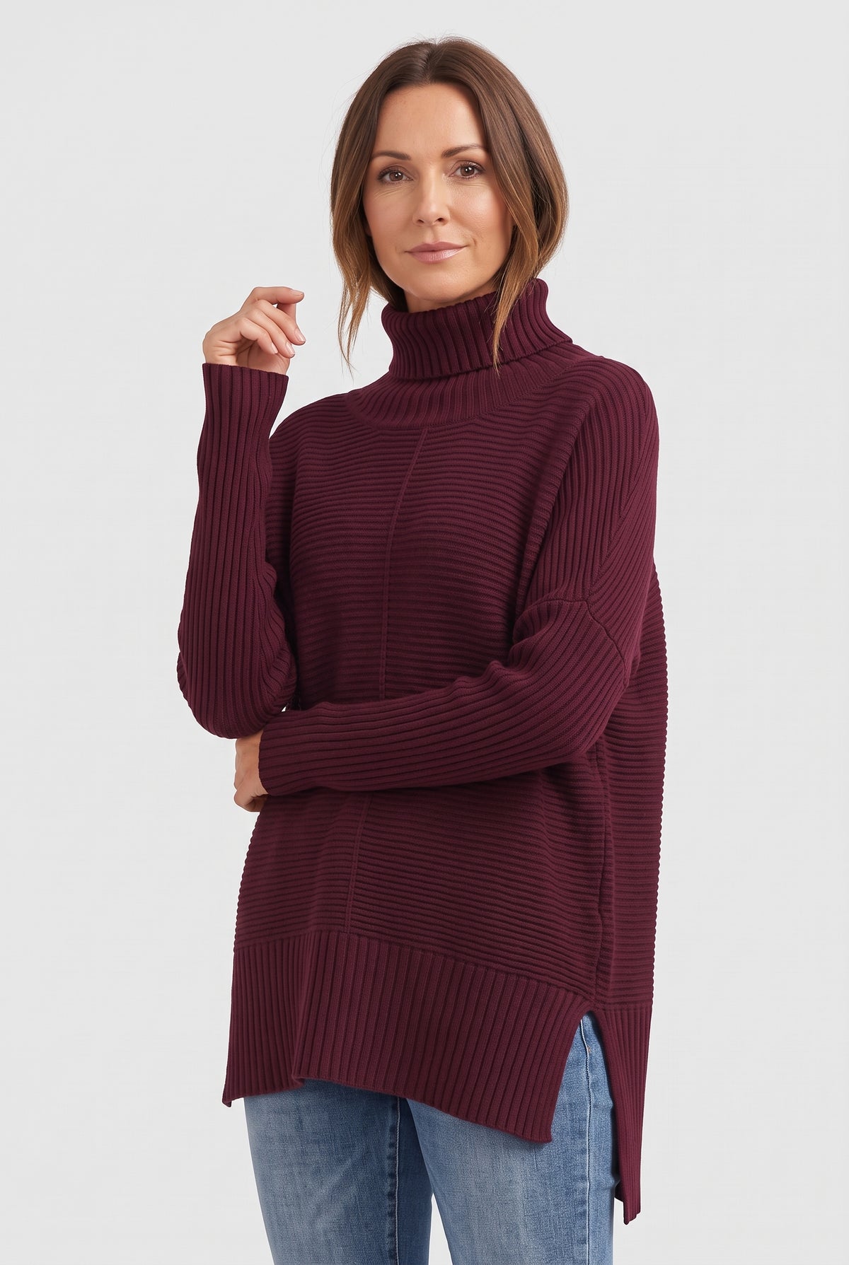 Women's Jumper | Ribbed Roll Neck - 9