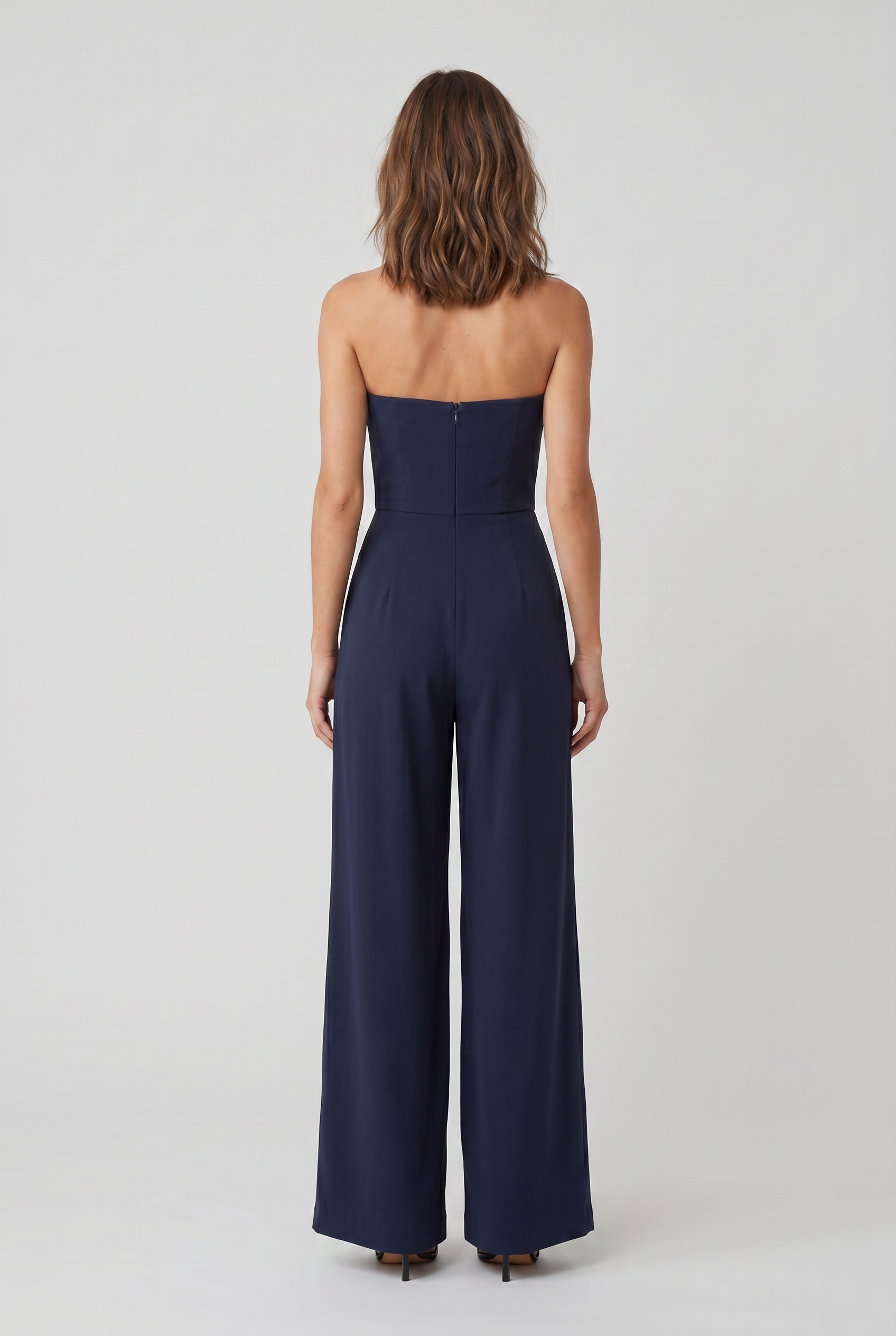 Women's Jumpsuit | Wide Leg Strapless-2