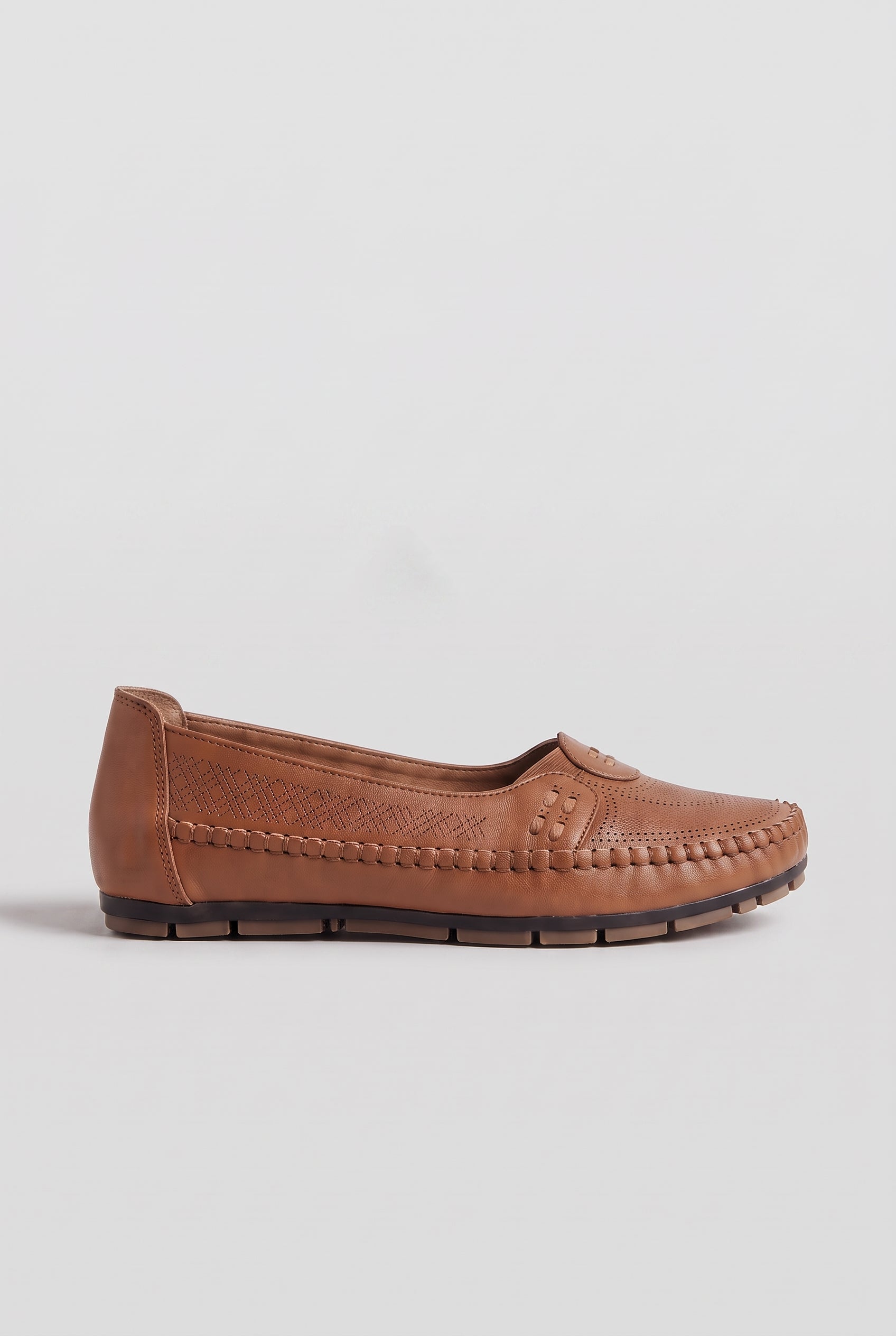 Women's Loafers | Hand-Stitched with Cushioned Insole - Brown