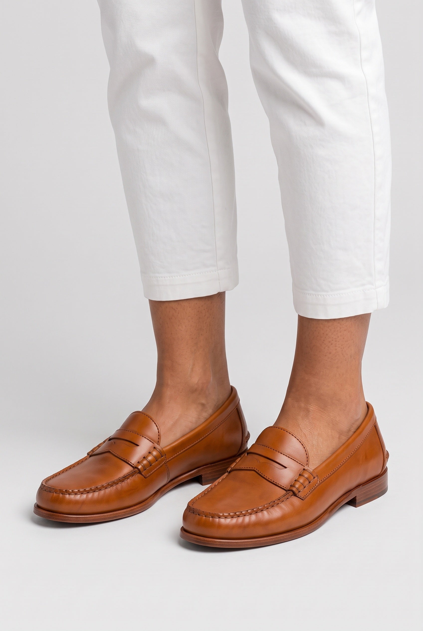 Women's Loafers | Leather-Look Penny Slot - 3