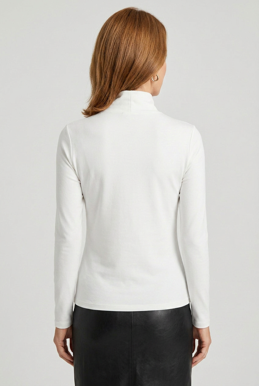 Women’s Long Sleeve High Neck Top | Slim Fit - 2