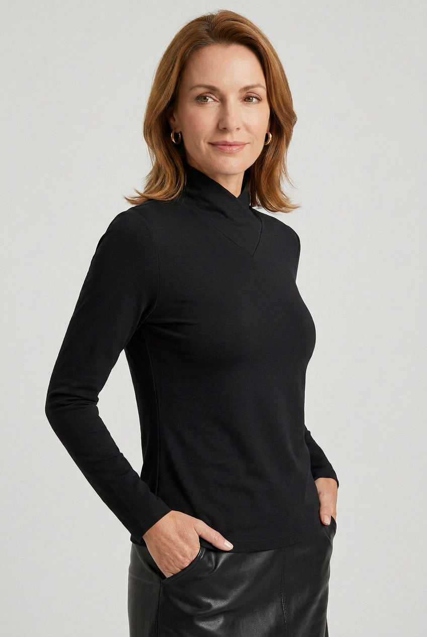 Women’s Long Sleeve High Neck Top | Slim Fit - 9