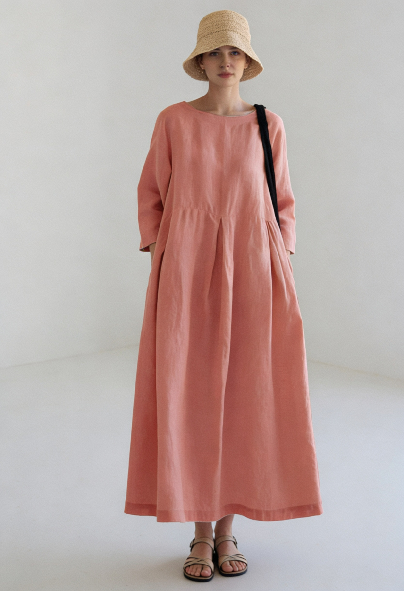 Women's Long Sleeves Summer Dress | Maxi - 5