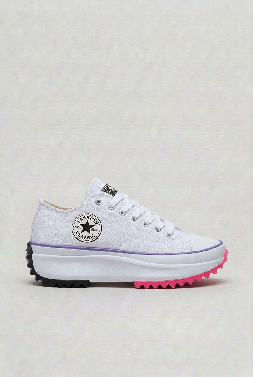 Women’s Platform Casual Sneakers | Lace up - 1
