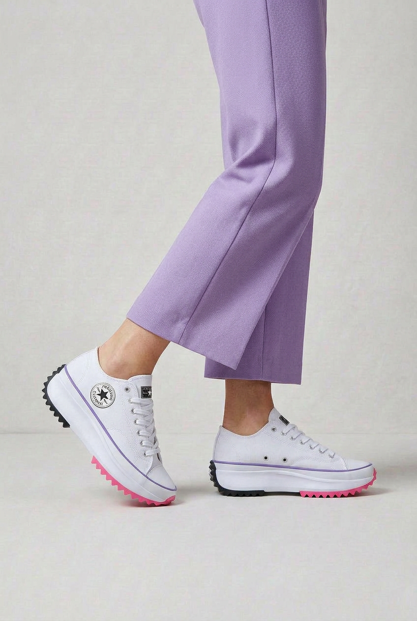 Women’s Platform Casual Sneakers | Lace up - 2
