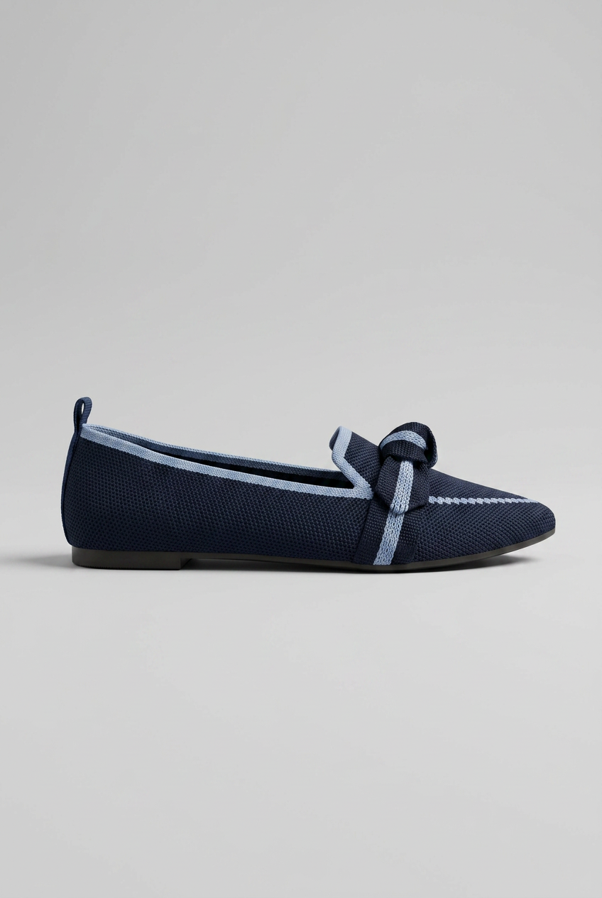 Women’s Pointed Toe Slip On Loafers | Knot Design - 10