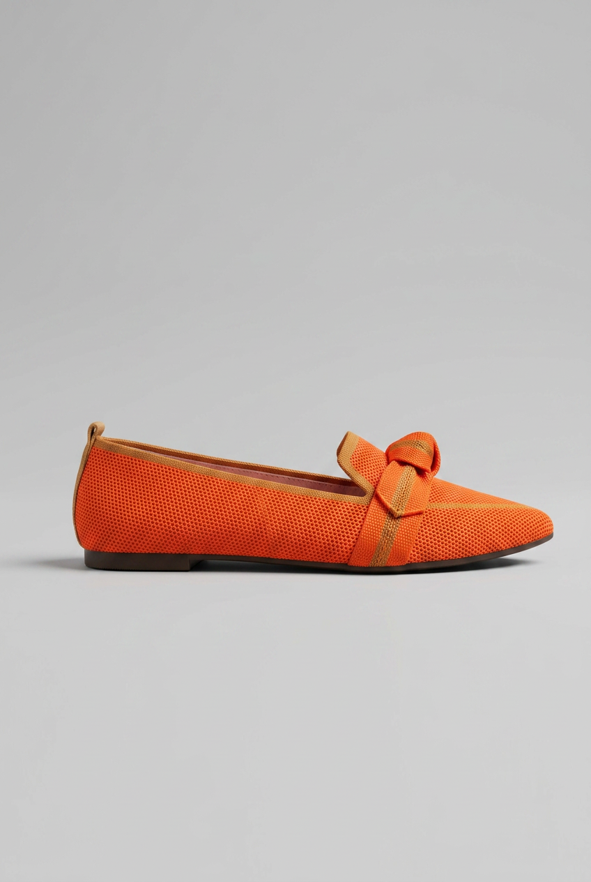 Women’s Pointed Toe Slip On Loafers | Knot Design - 6