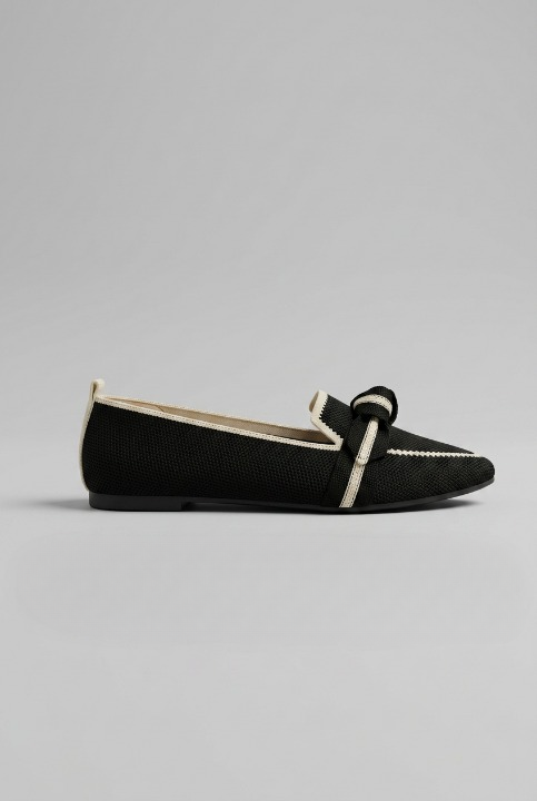 Women’s Pointed Toe Slip On Loafers | Knot Design - 9