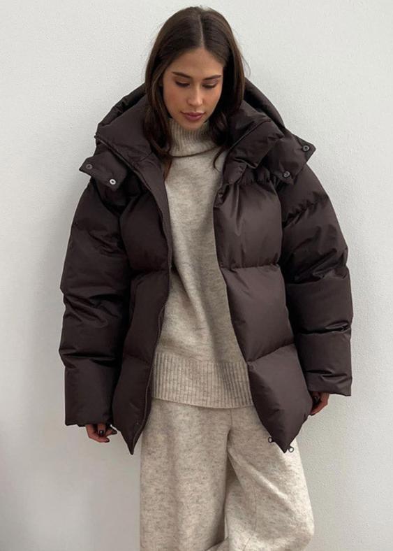 Women's Puffer Jacket | Detachable Hood Oversized - 6