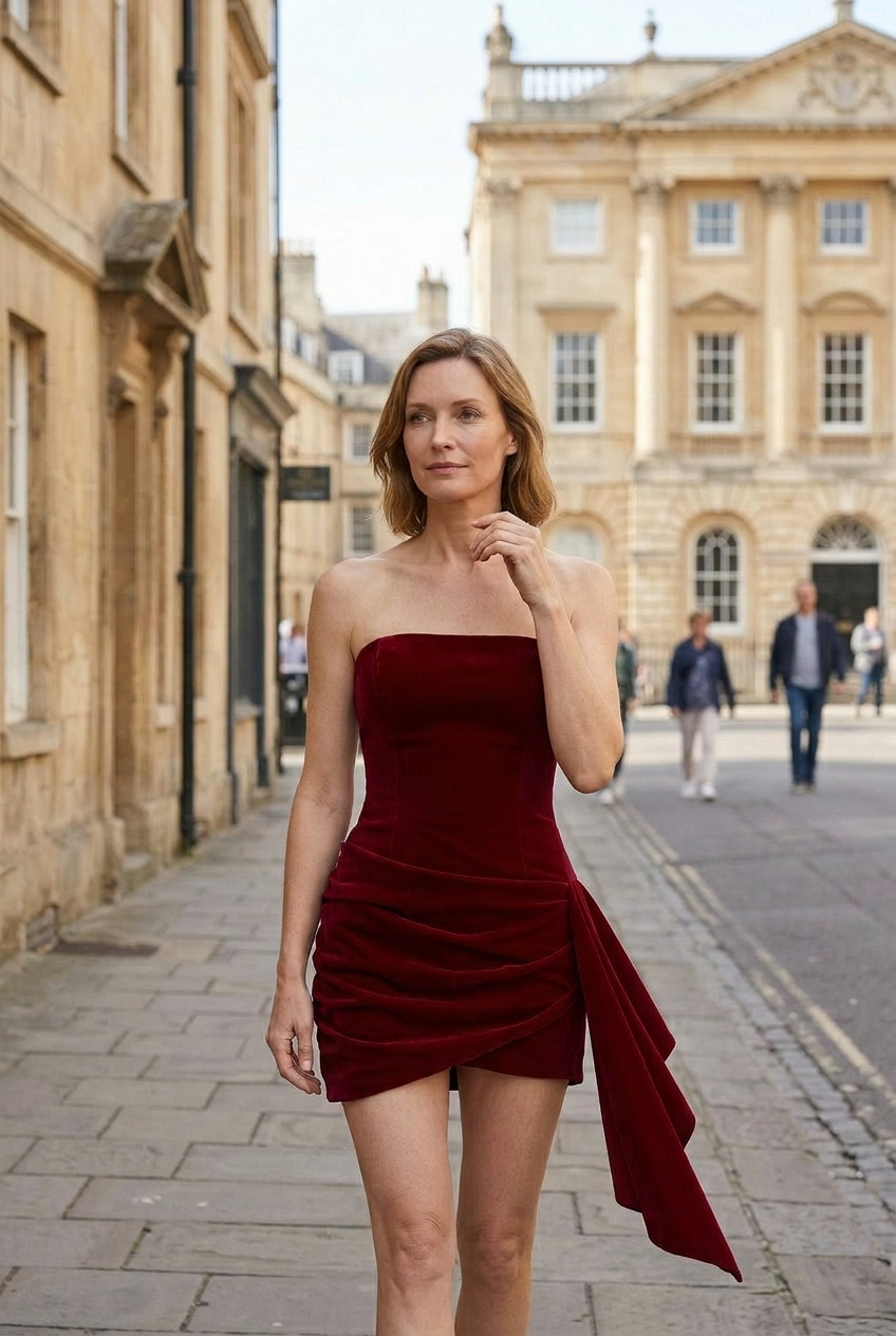 Women’s Ruched Wedding Guest Dress | Mini - 4