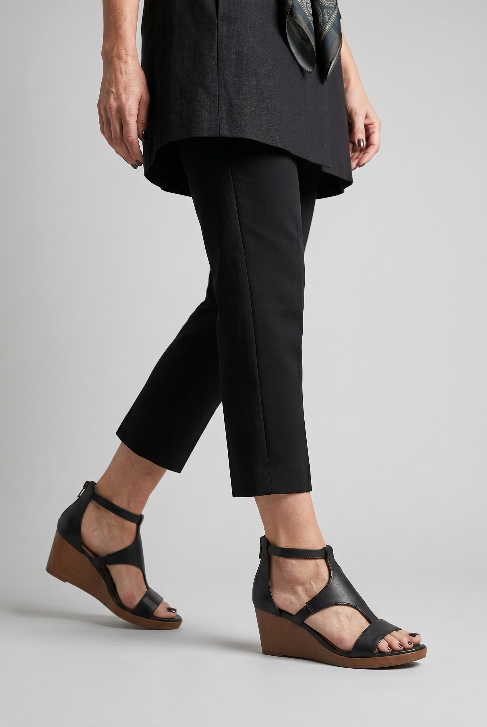 Women's Sandals | Wedge Heel Wraparound Design-2