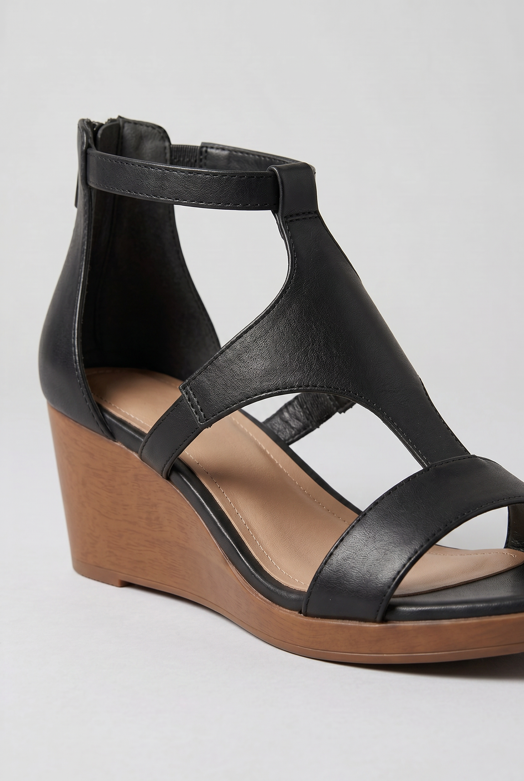 Women's Sandals | Wedge Heel Wraparound Design-3