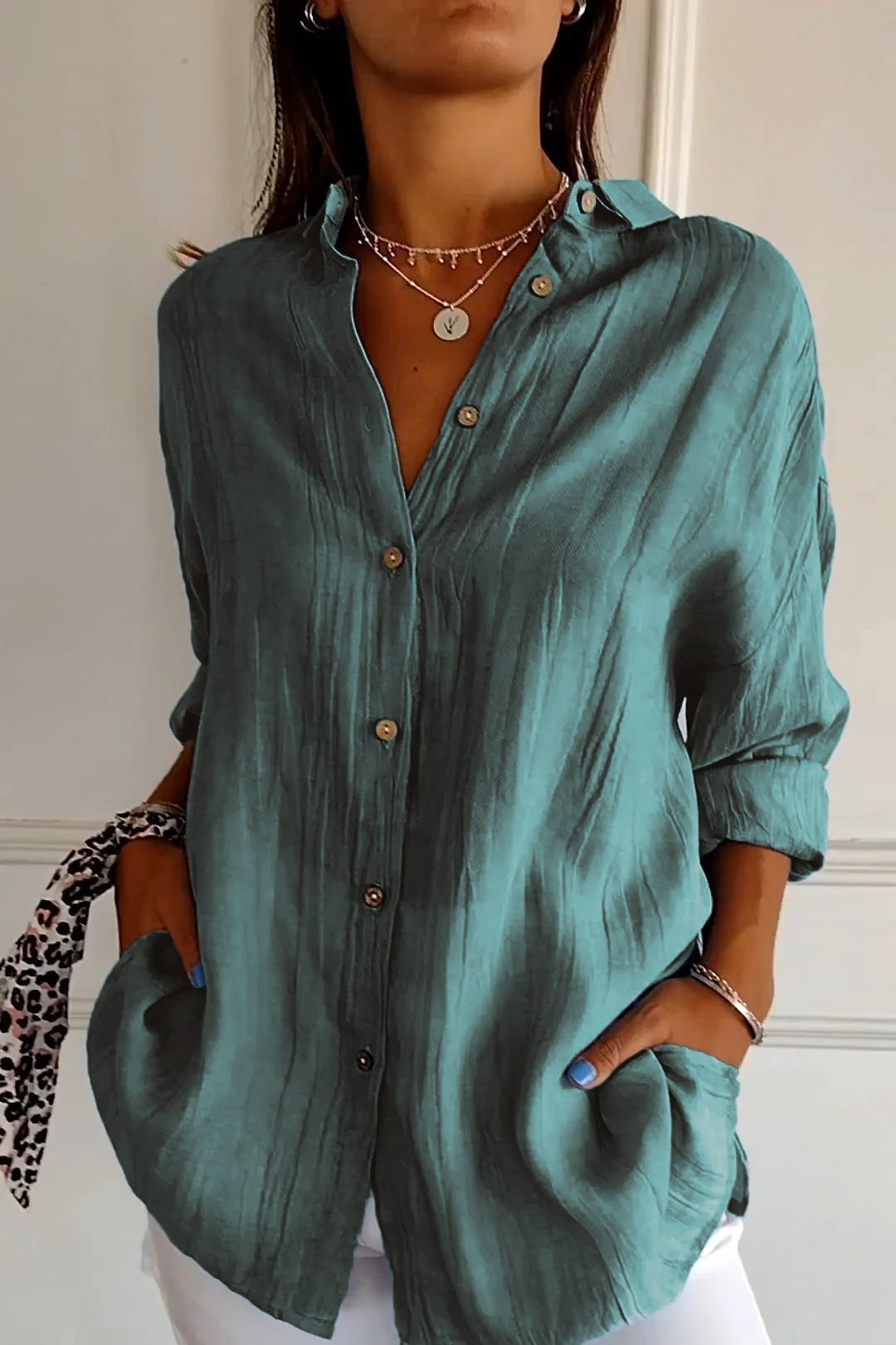 Women’s Shirt | Button Up Long Sleeve - 10