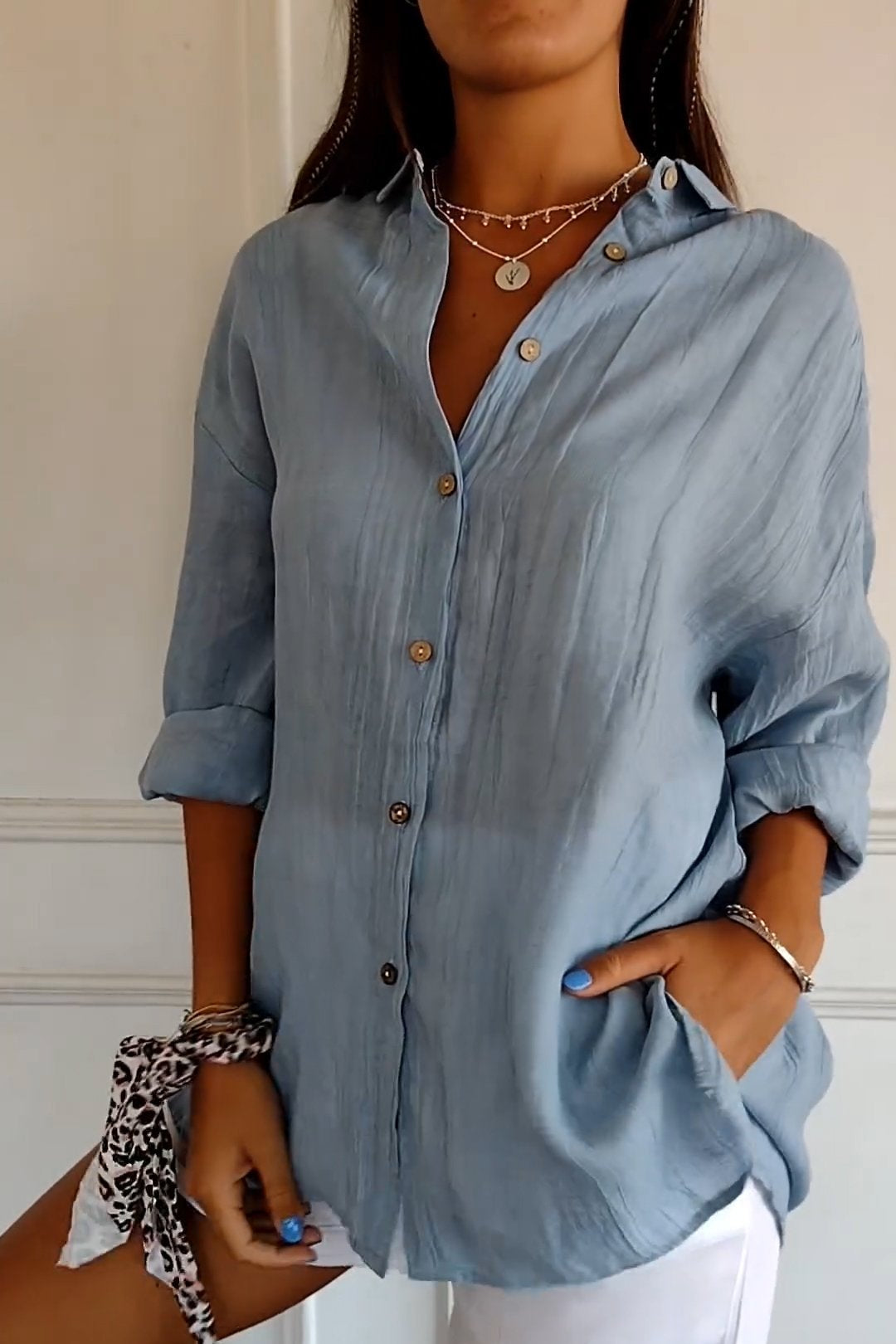 Women’s Shirt | Button Up Long Sleeve - 5