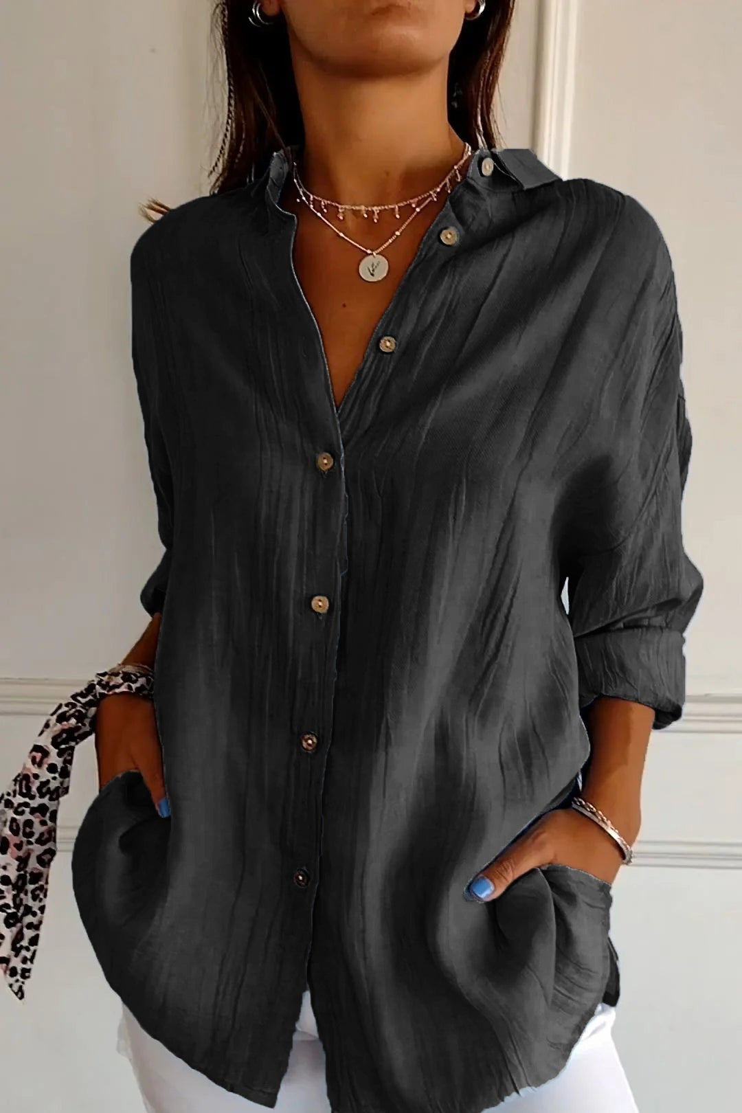 Women’s Shirt | Button Up Long Sleeve - 7