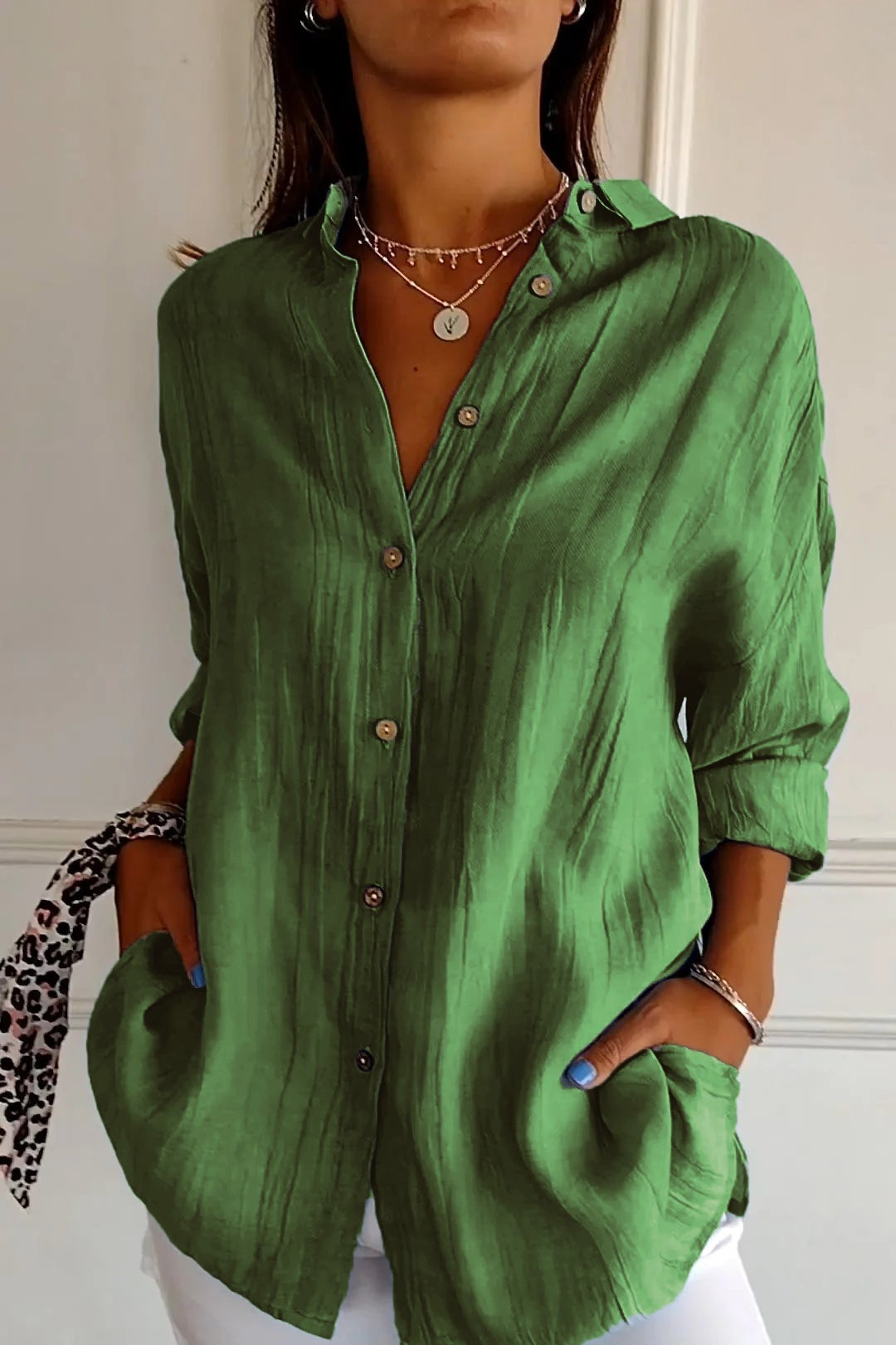 Women’s Shirt | Button Up Long Sleeve - 9