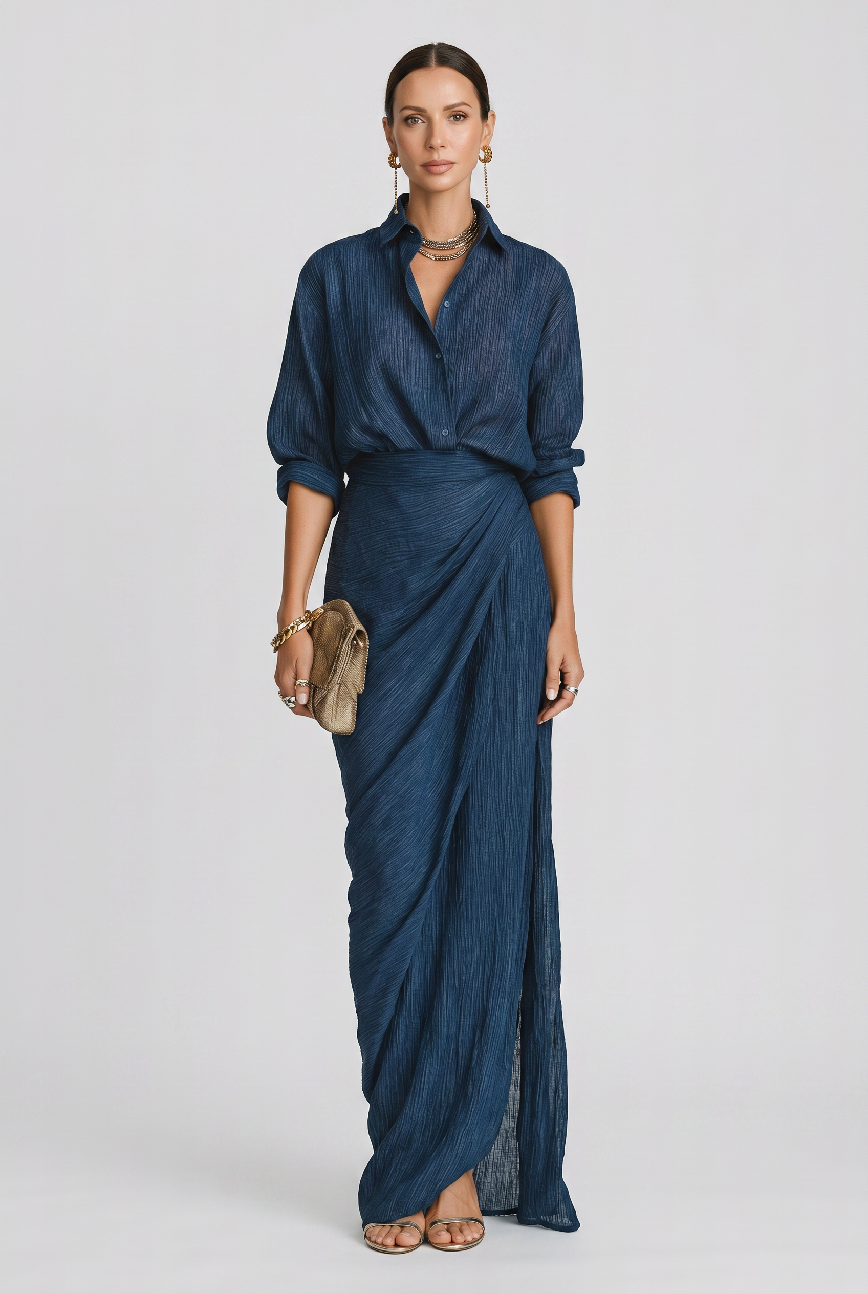 Women's Shirt and Skirt Set | Ribbed-1.
