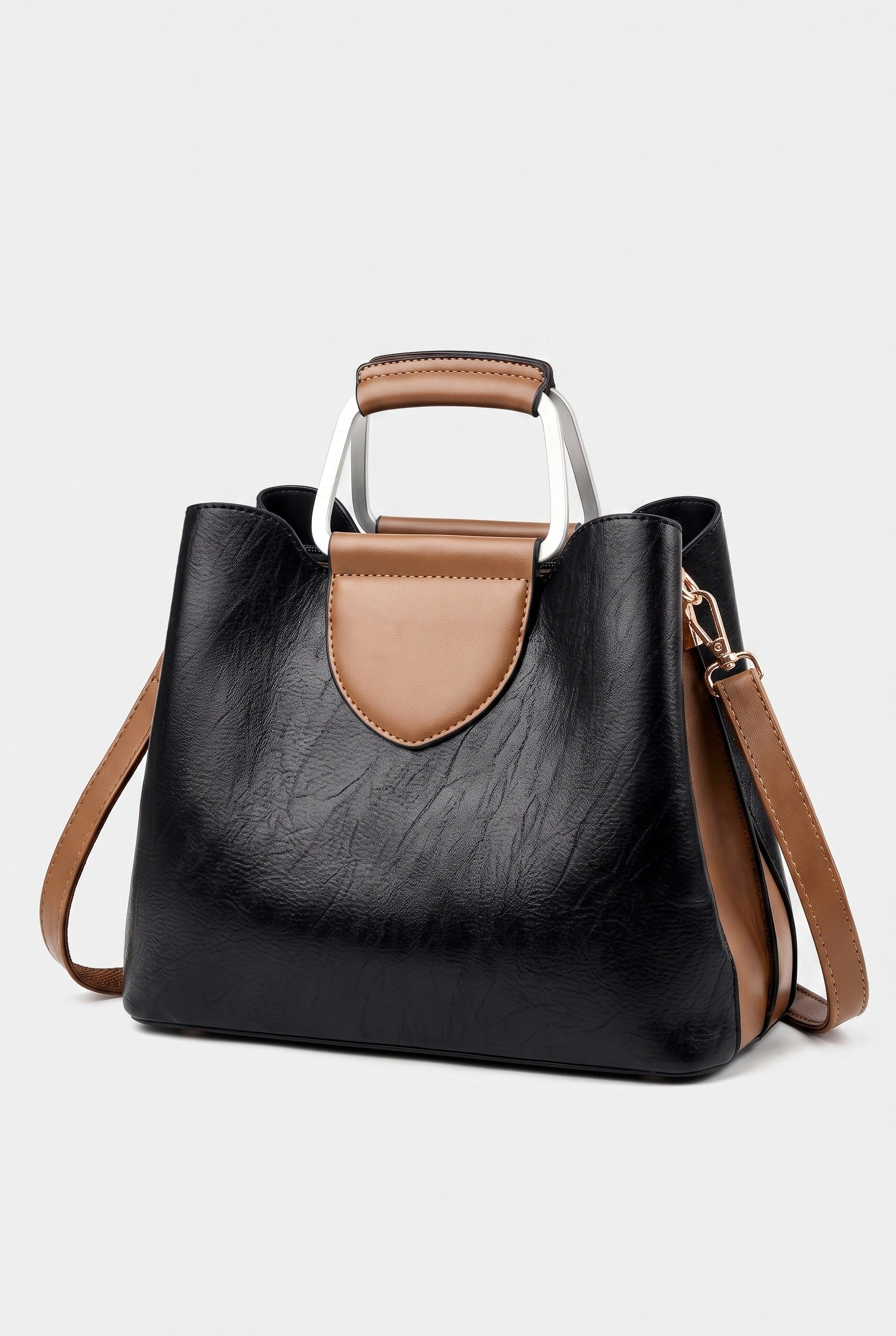 Women's Shoulder Bag | Ring Handle Crossbody - 1