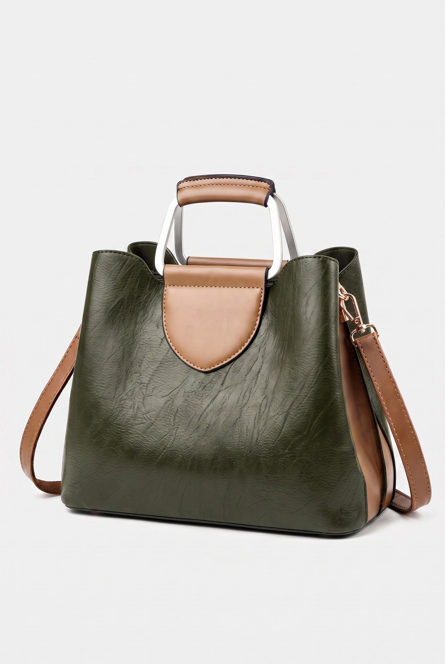 Women's Shoulder Bag | Ring Handle Crossbody - 5