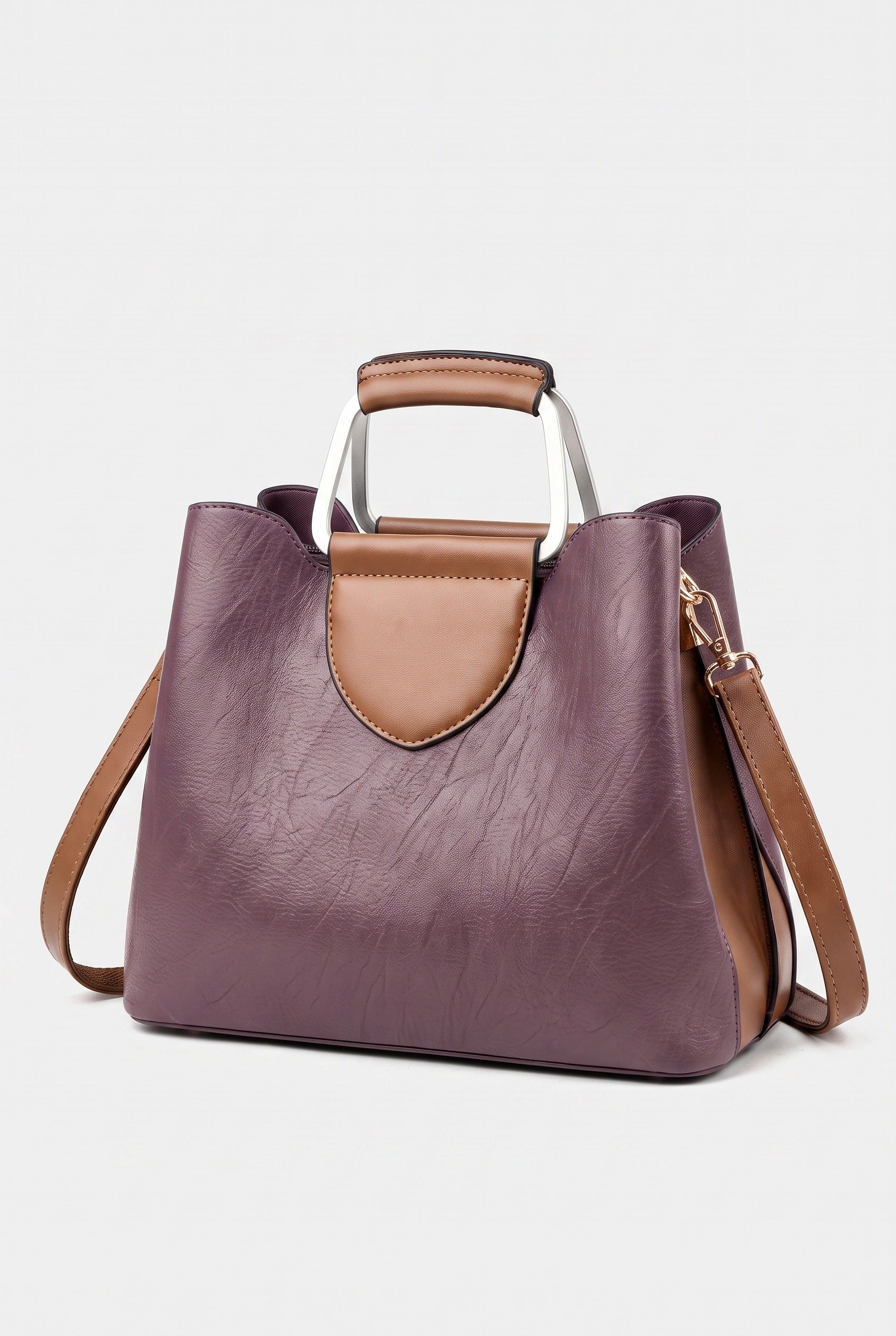 Women's Shoulder Bag | Ring Handle Crossbody - 7