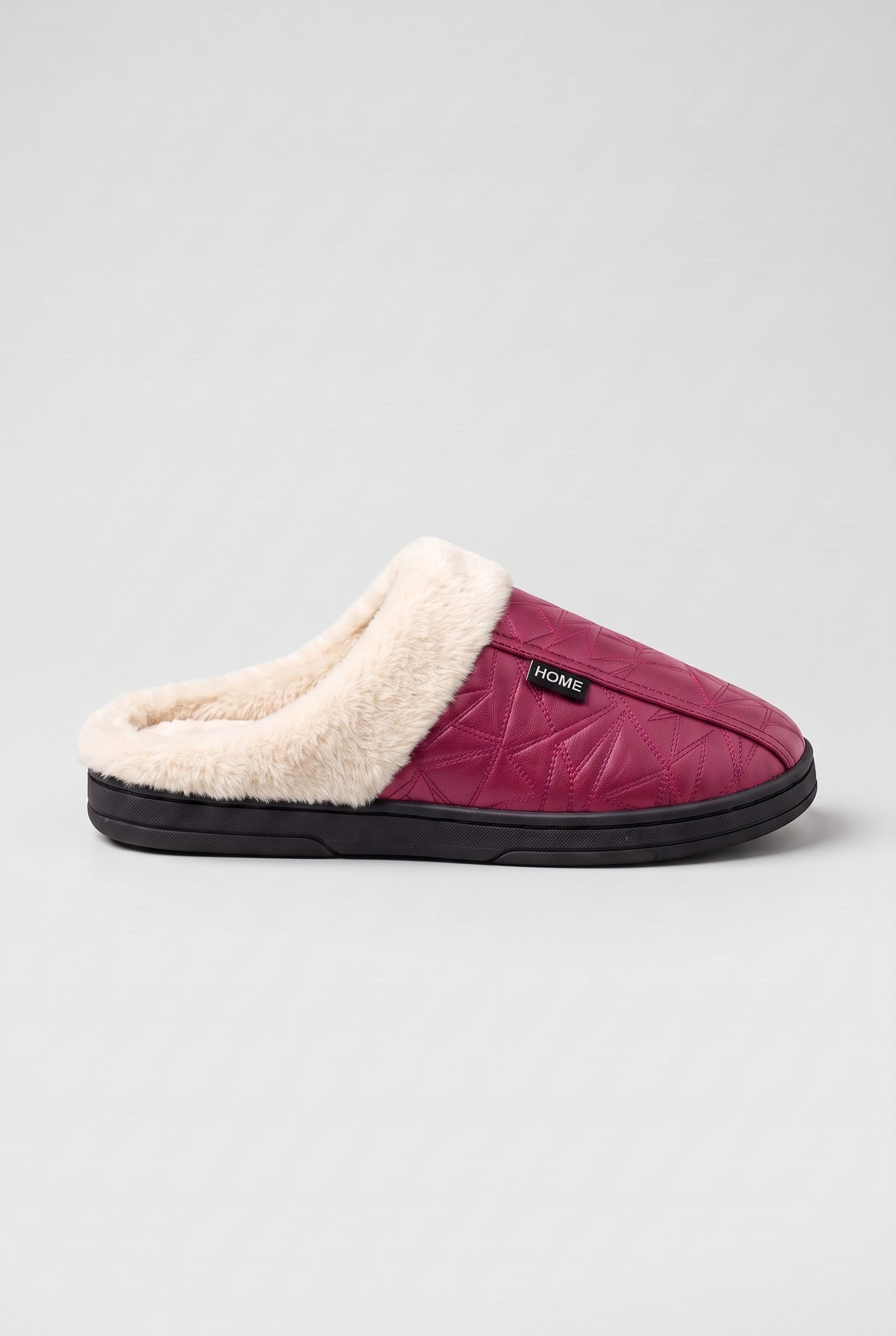 Women's Slippers | Faux Fur Mule - Pink