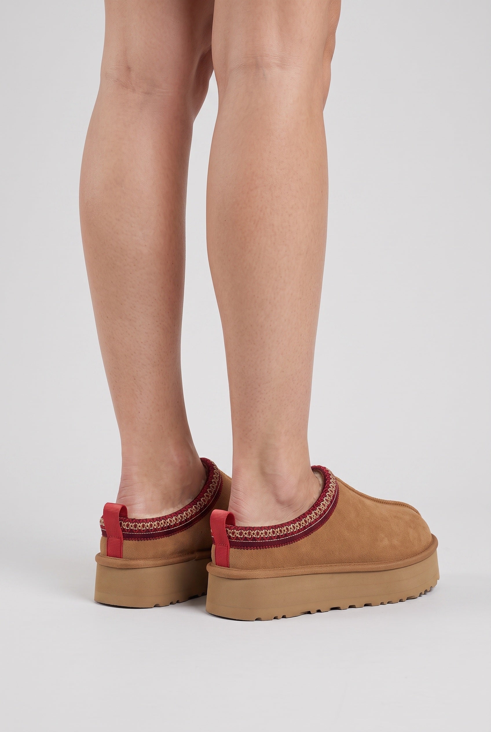 Women's Slippers | Platform Braid Trim - 3