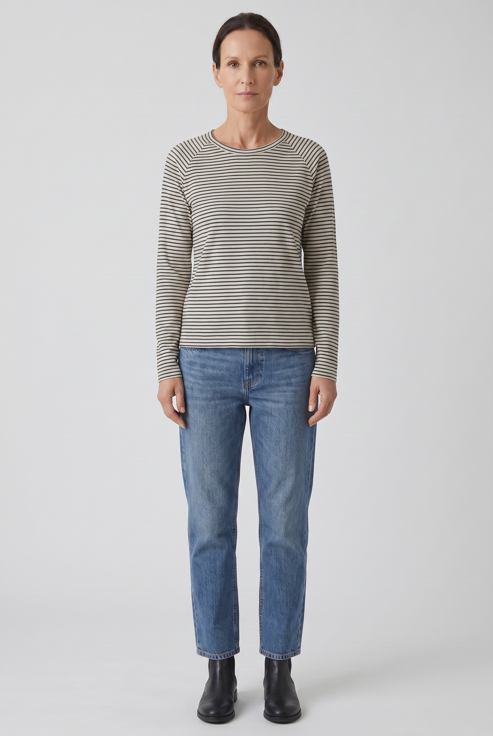 Women's Striped Long Sleeves Top | Casual-1