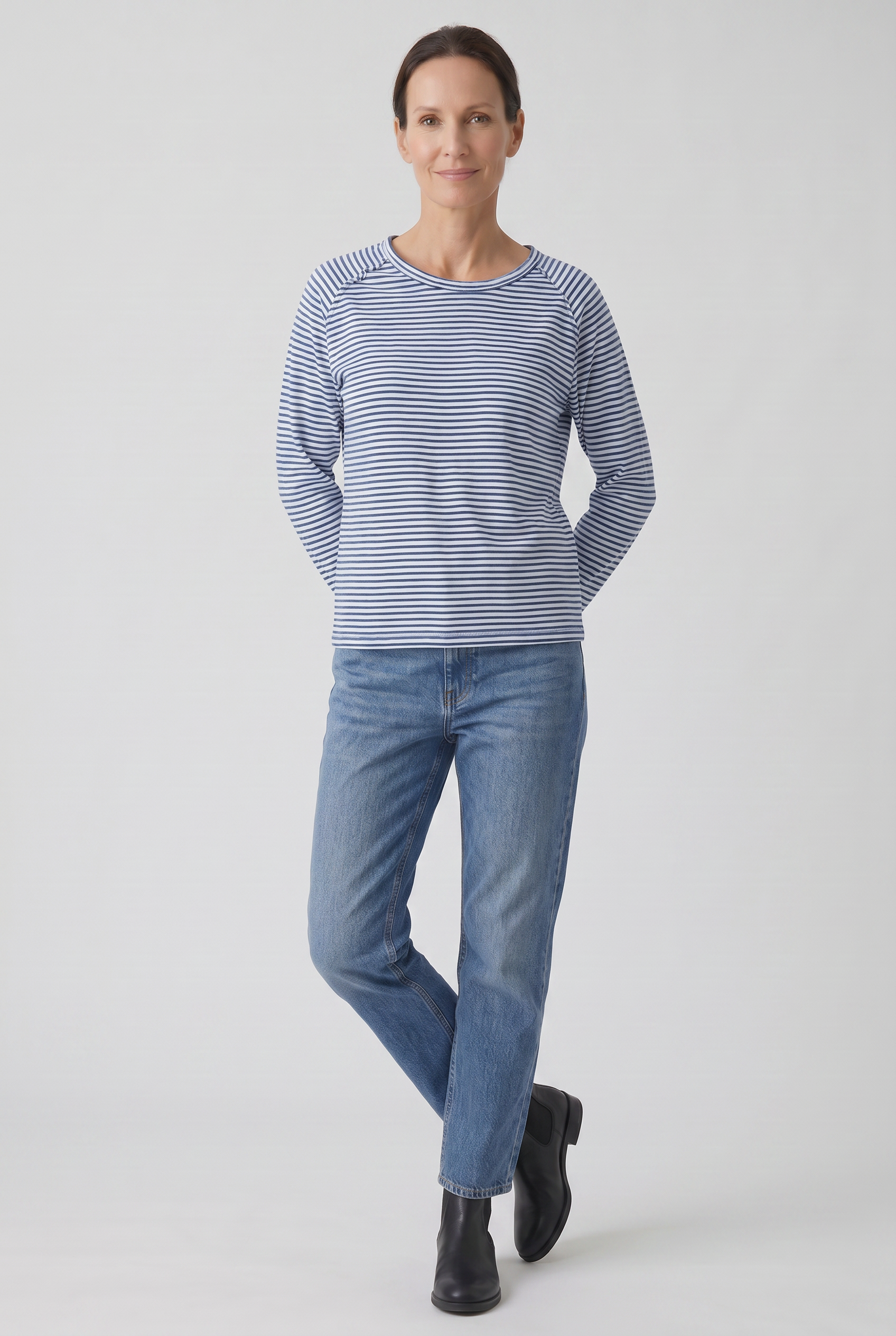 Women's Striped Long Sleeves Top | Casual-7