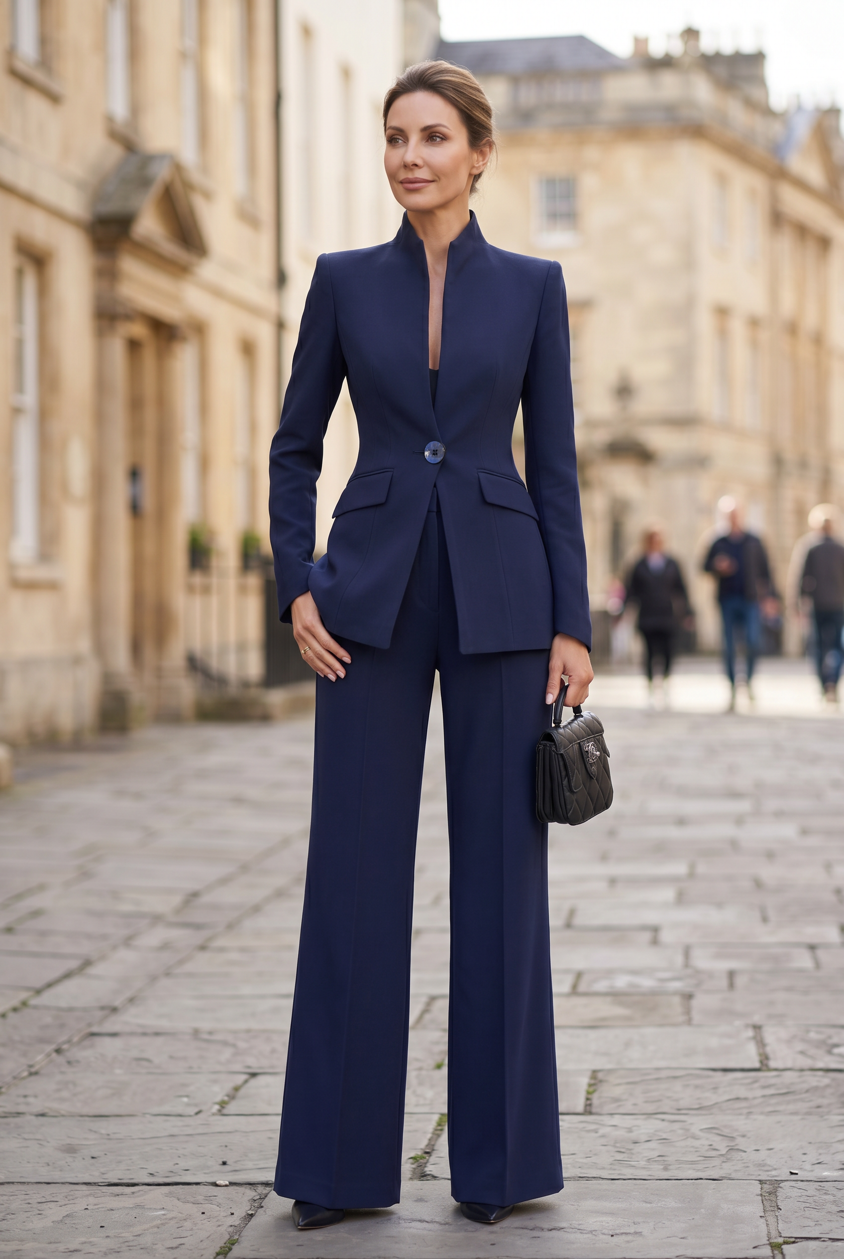 Women’s Suit | High Neck Wide Leg Set-4