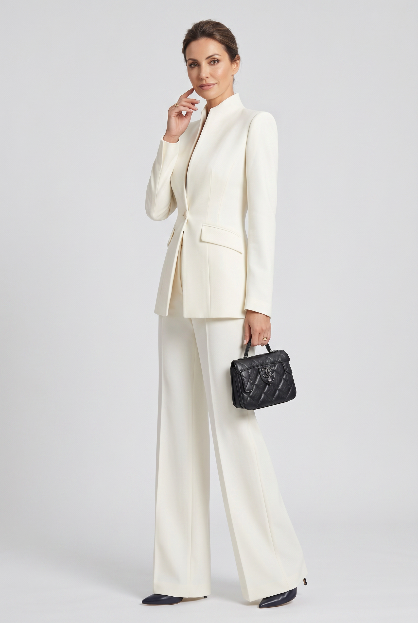 Women’s Suit | High Neck Wide Leg Set-5