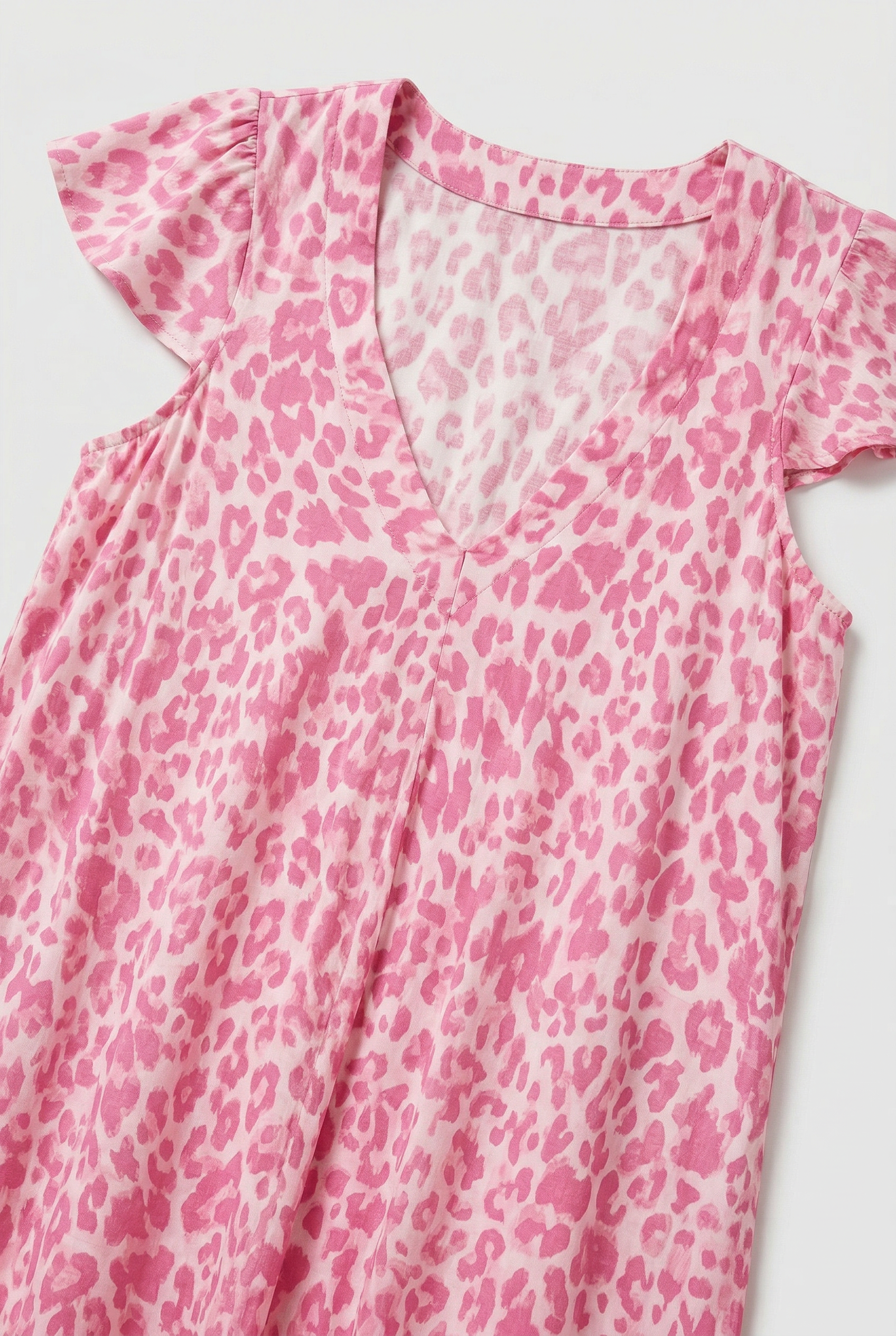 Women’s Summer Dress | Leopard Maxi with Pockets - 3