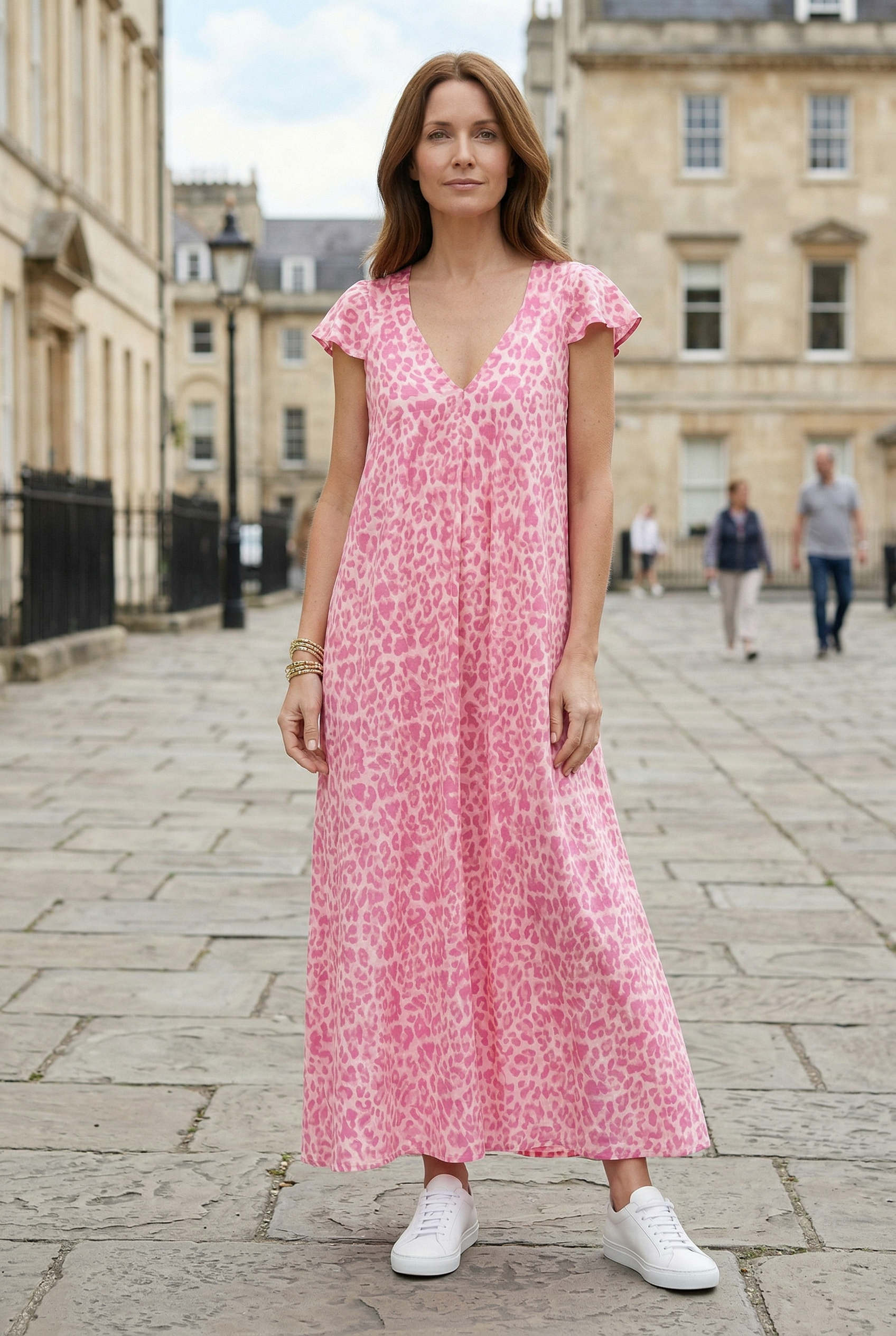 Women’s Summer Dress | Leopard Maxi with Pockets - 4