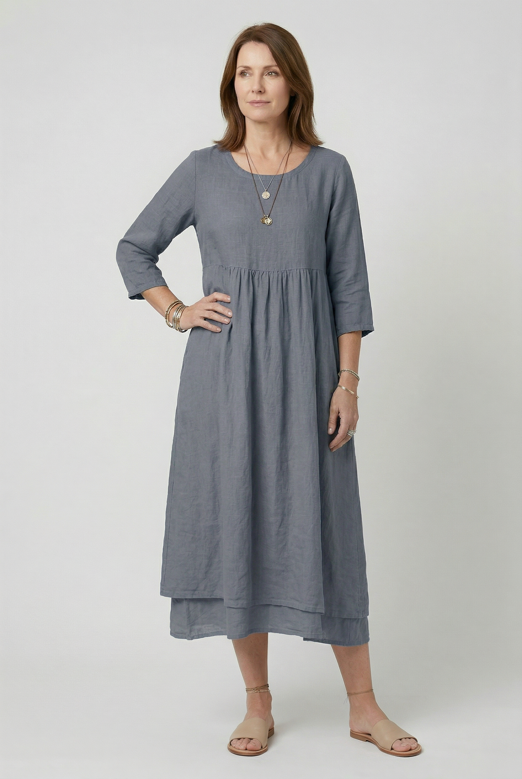 Women’s Summer Dress | Midi Long Sleeve - 5