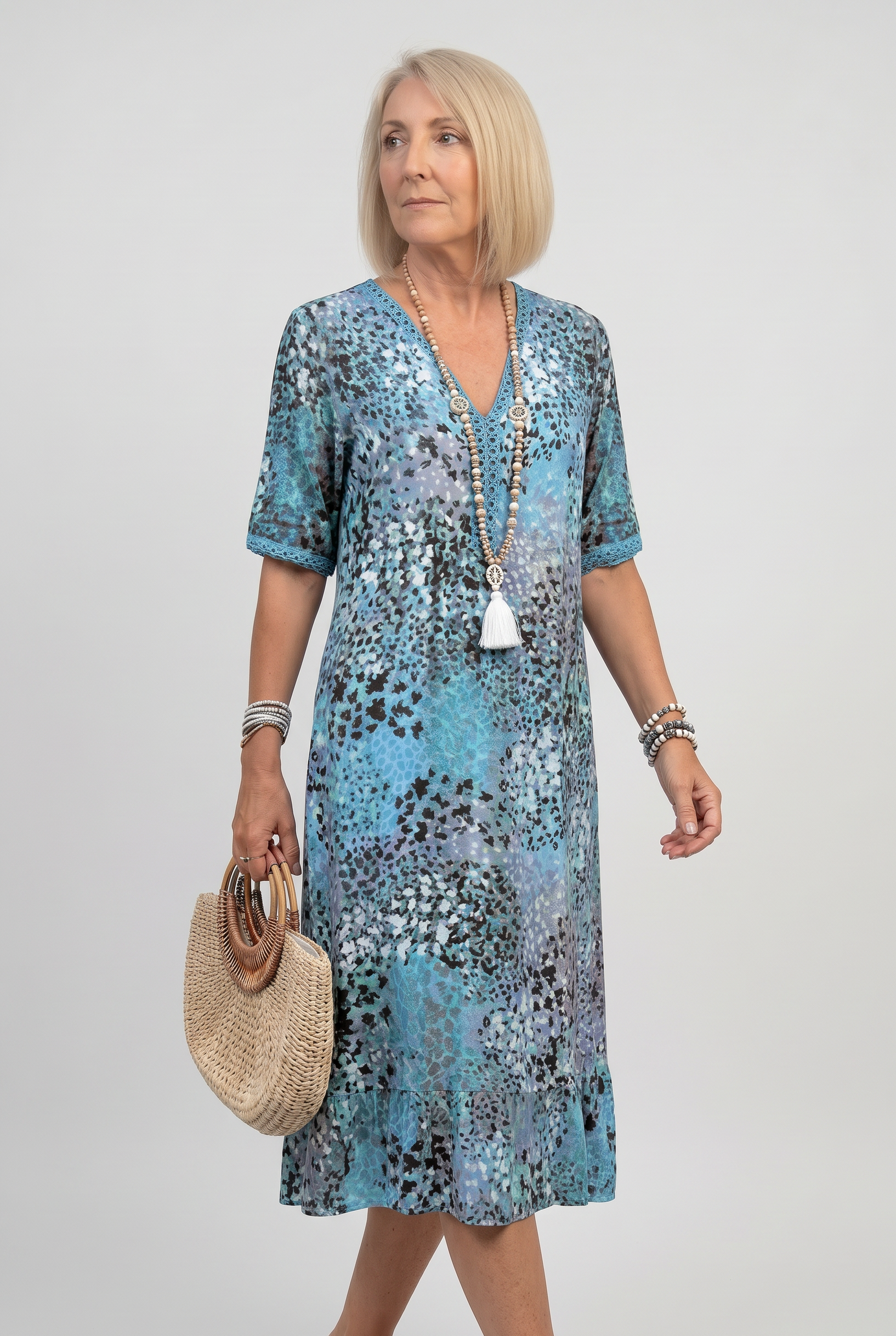 Women's Summer Dress | Printed Mini-7