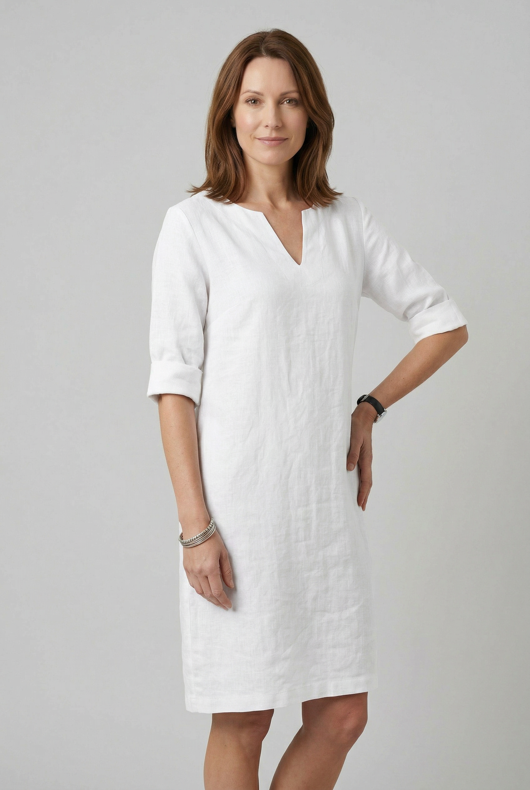 Women’s Summer Dresses | V Neck Midi - 7