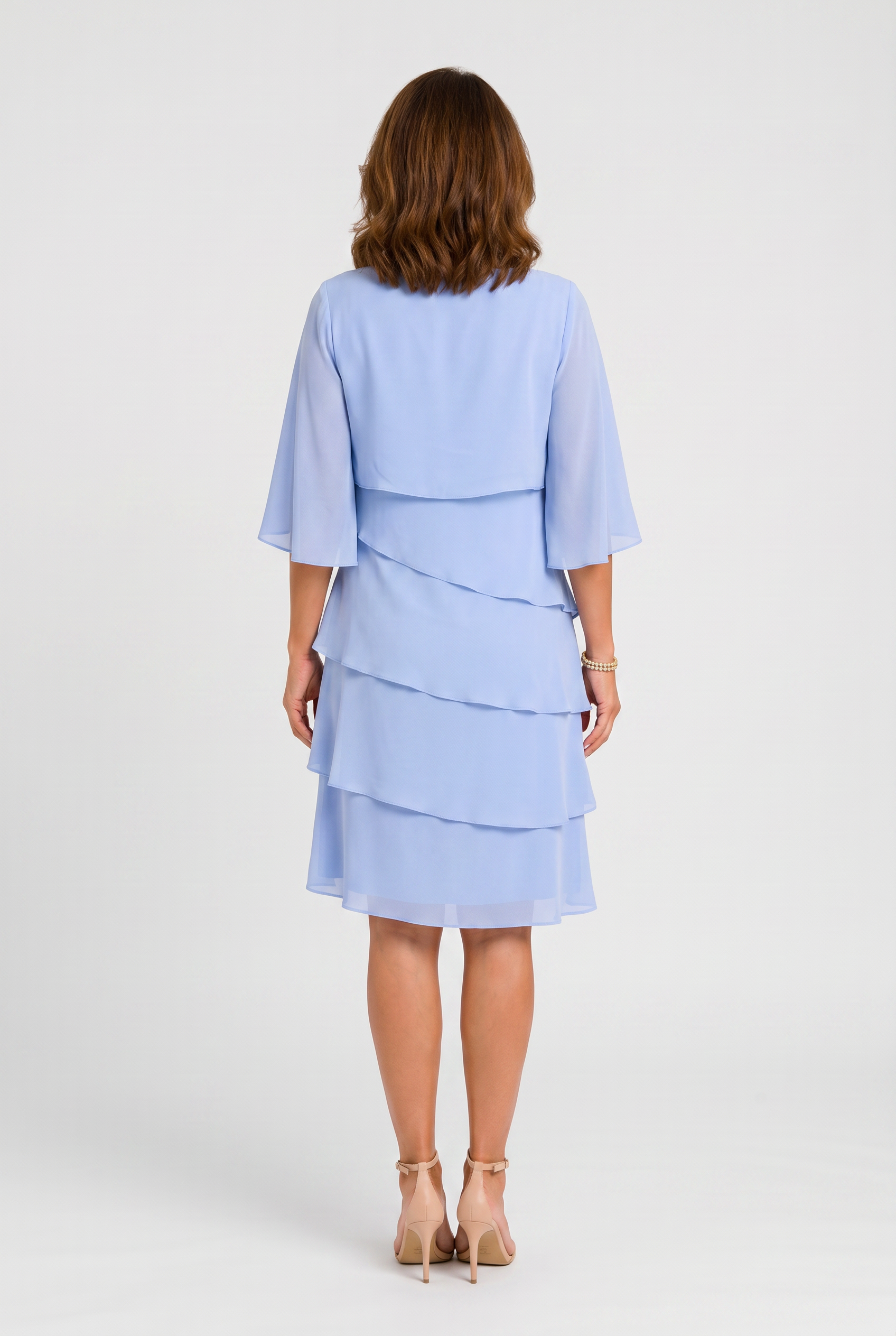 Women's Summer Layered Wedding Guest Dress | Mini-2