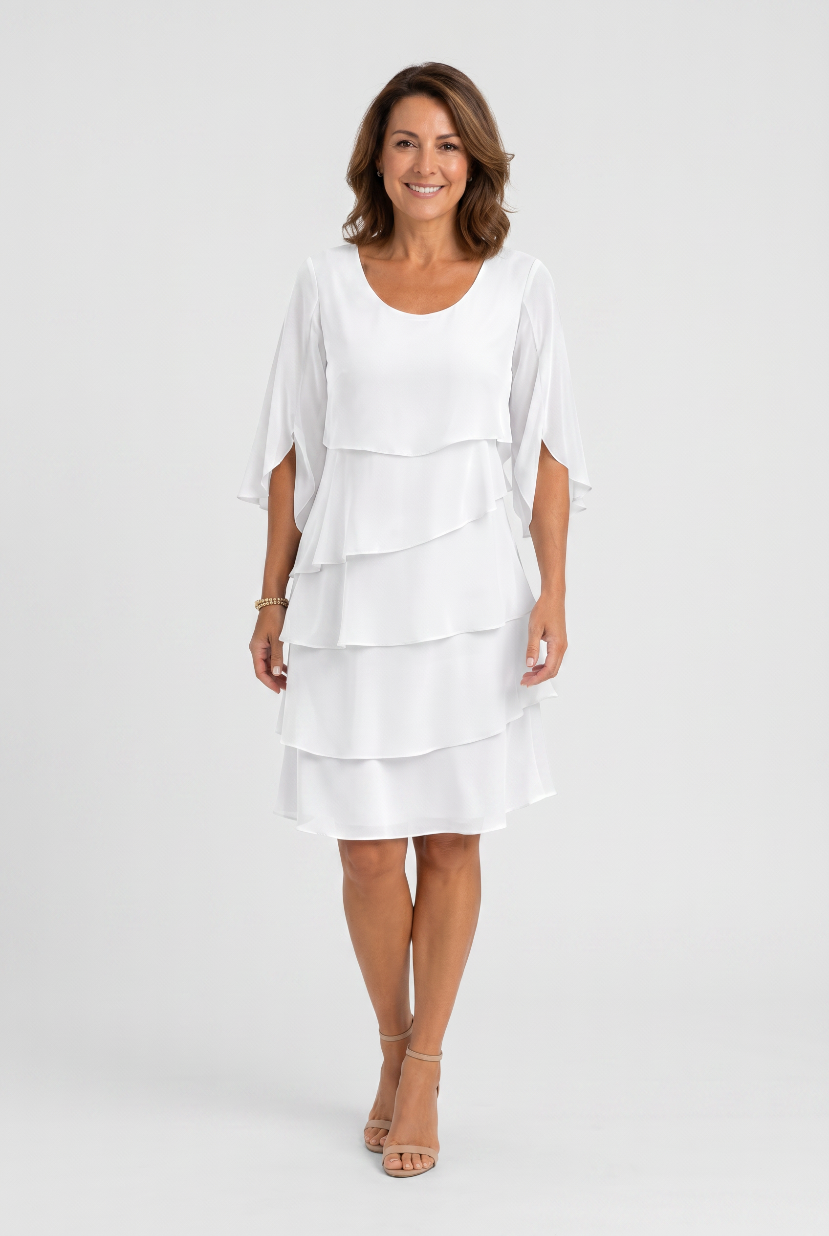 Women's Summer Layered Wedding Guest Dress | Mini-5