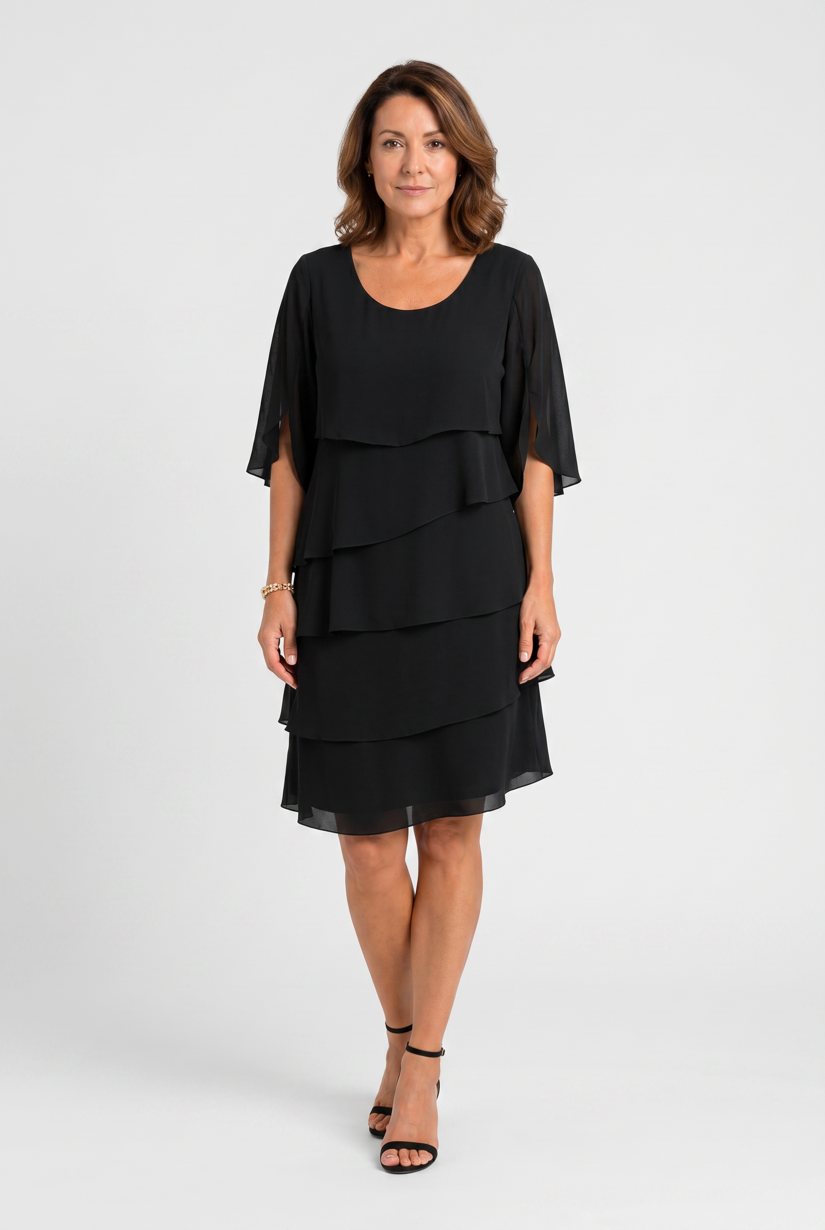 Women's Summer Layered Wedding Guest Dress | Mini-6