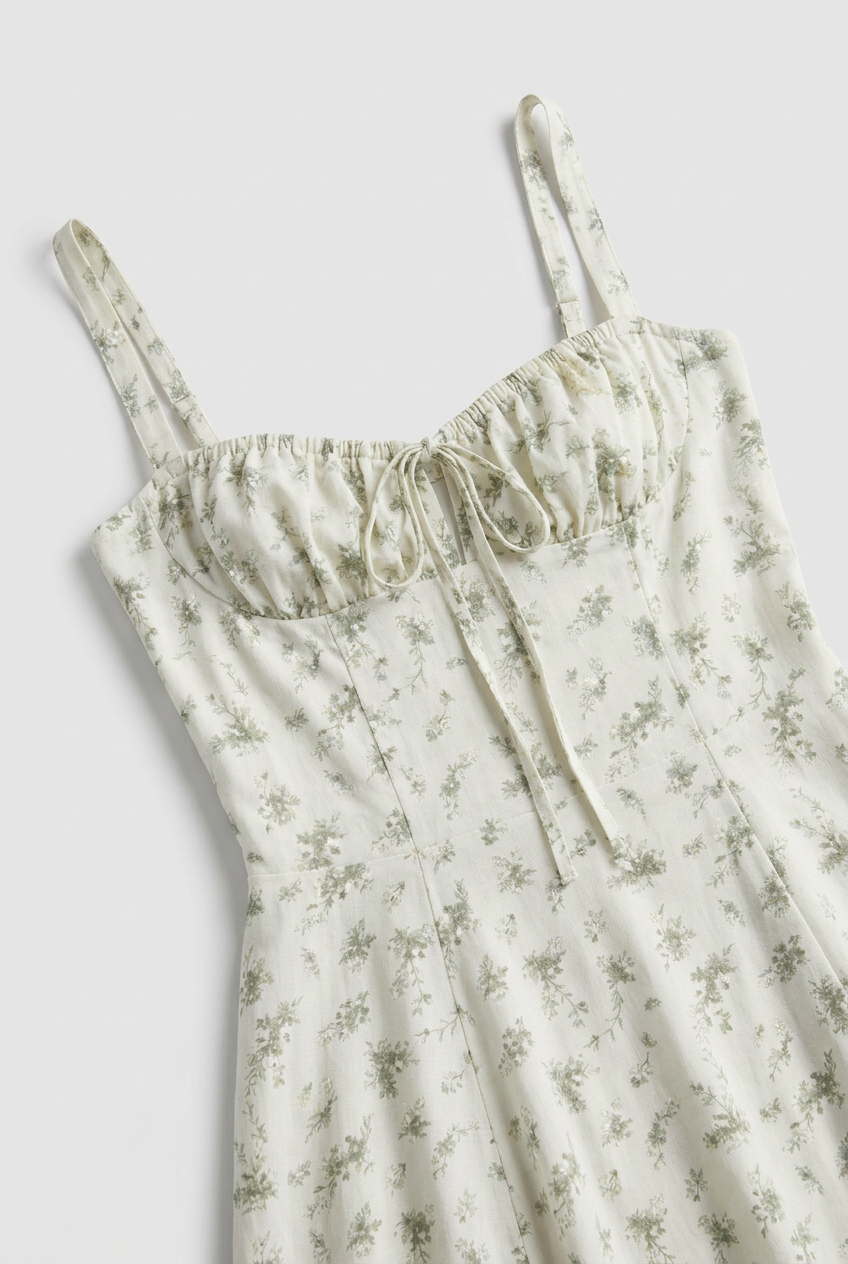 Women’s Sweetheart Neck Sleeveless Summer Dress | Midi - 3