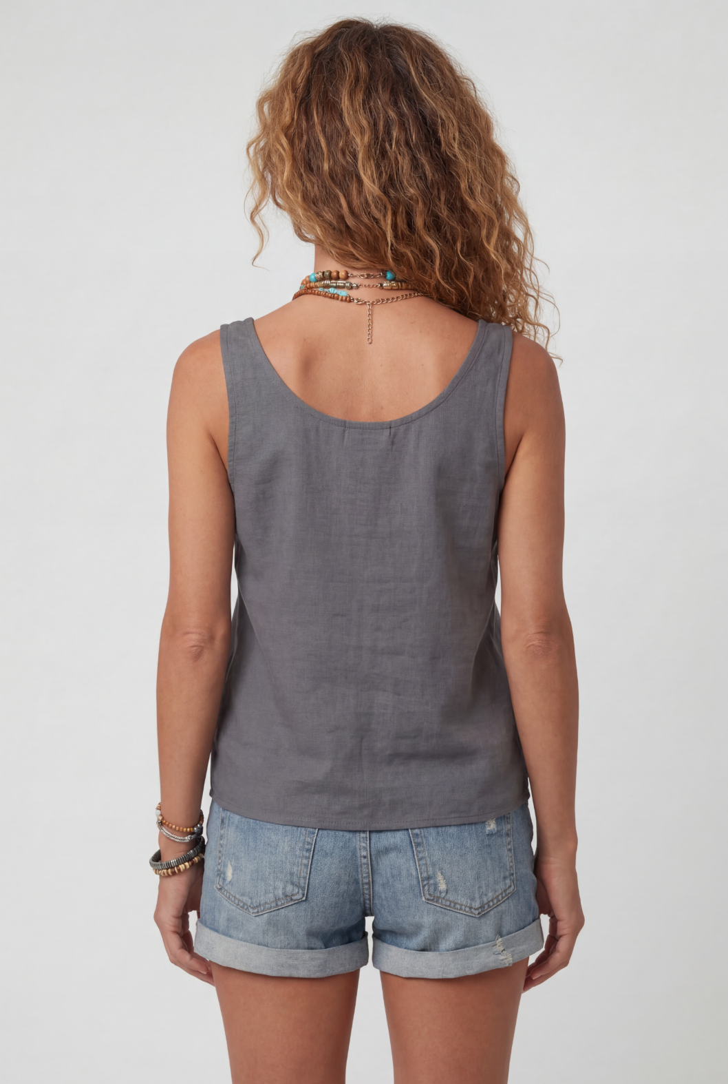 Women’s Tank Top | Button-Front with Pocket - 2