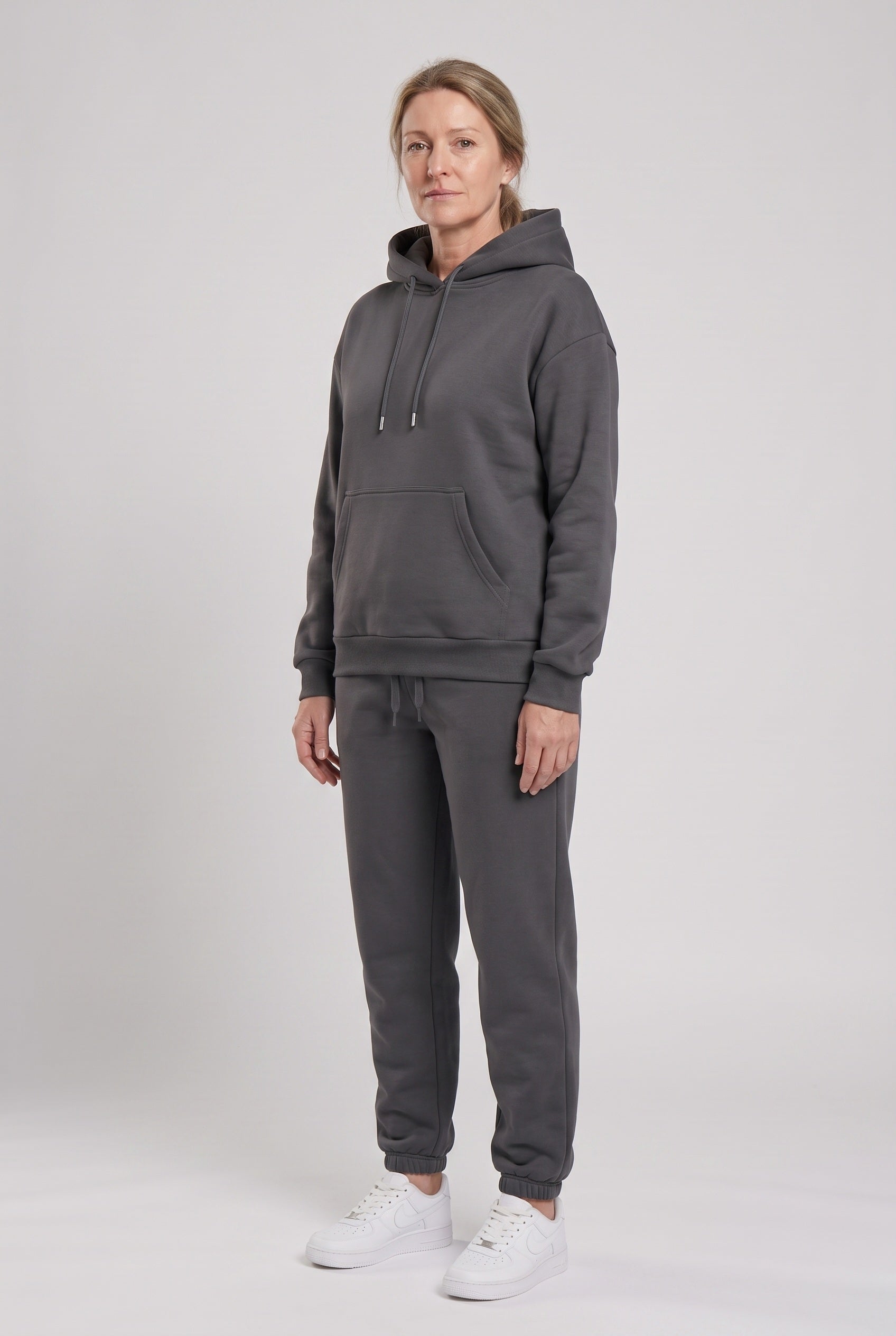 Women's Tracksuit | Hooded Jogger Set - Dark Grey